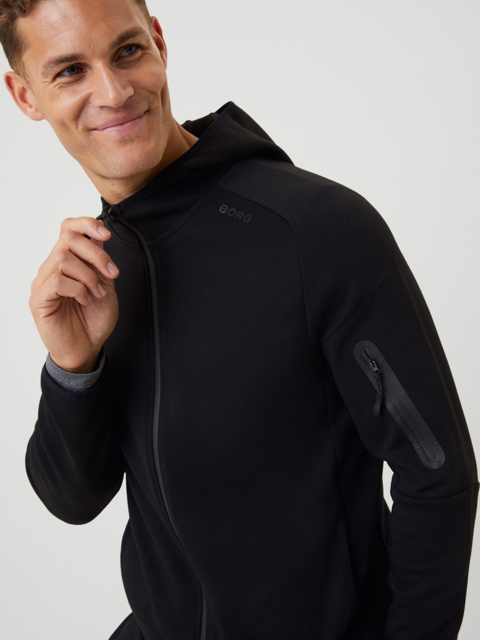 Bjorn Borg tech sweat hoodie, zwart