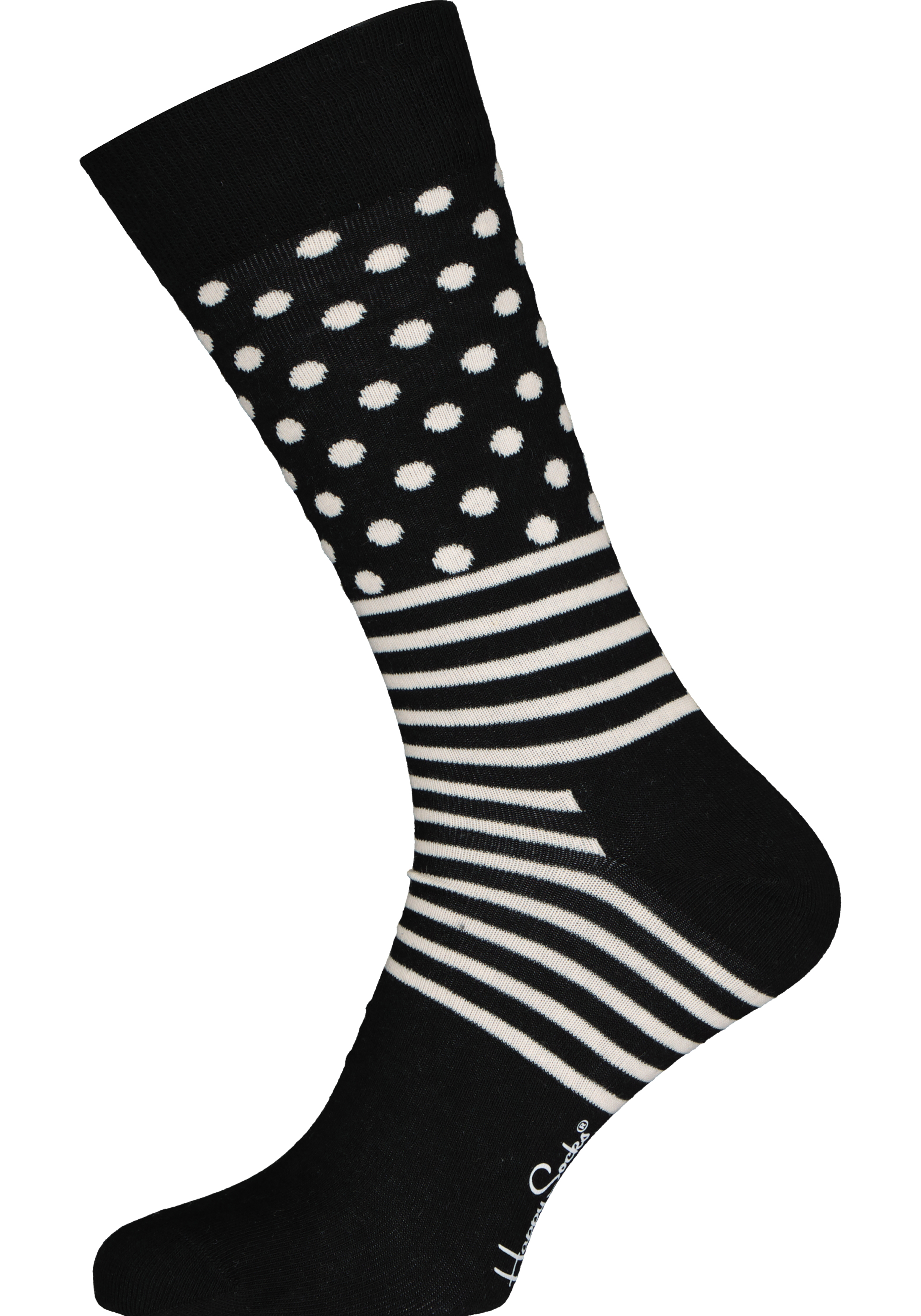 Happy Socks Classic Black & White Socks Gift Set (4-pack)
