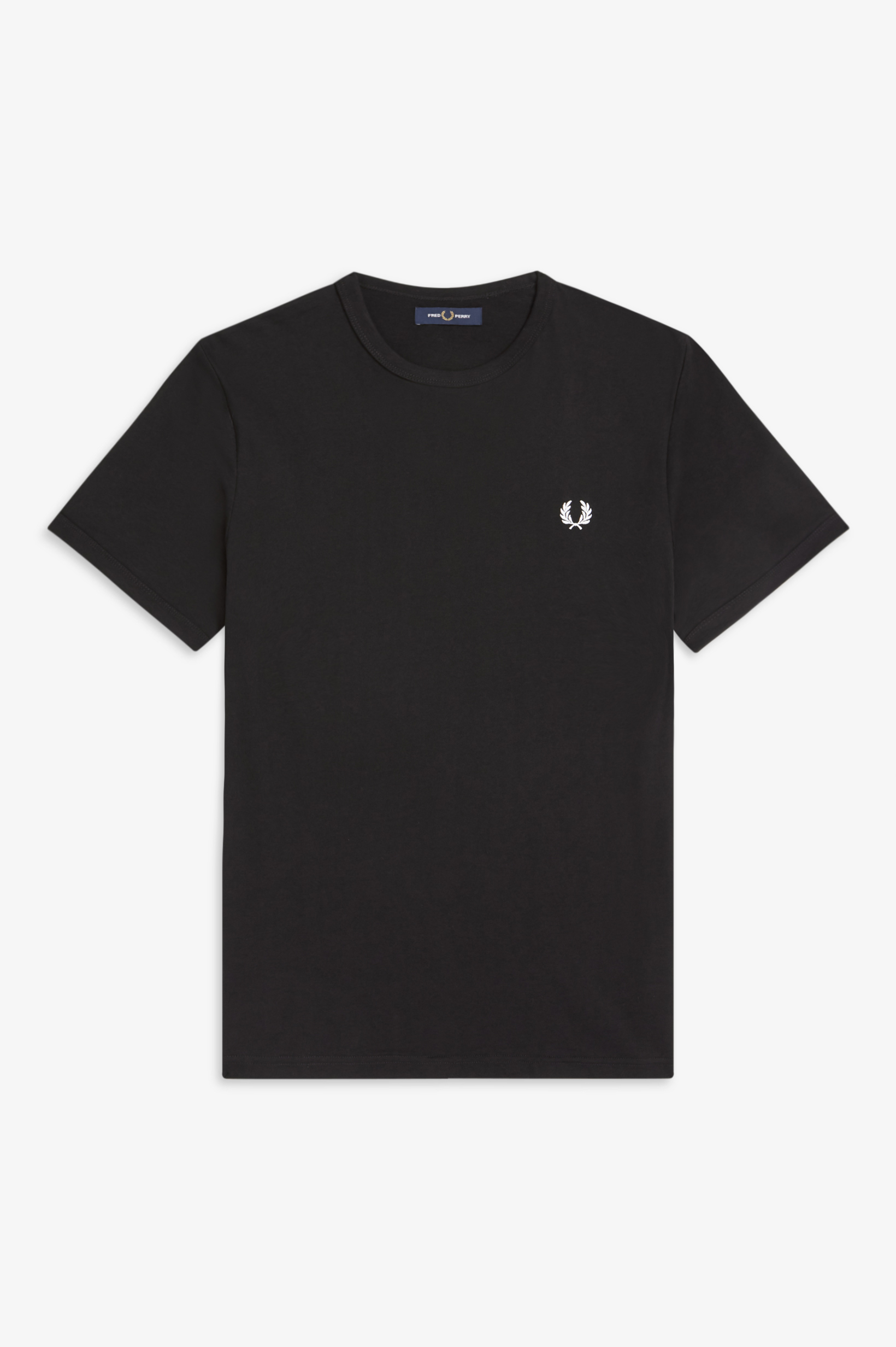 Fred Perry Ringer regular fit T-shirt M3519, korte mouw O-hals, zwart