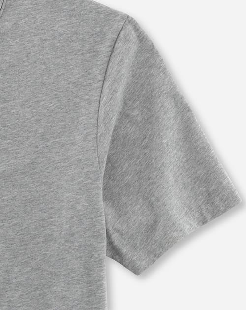 OLYMP Level Five Casual body fit T-shirt, zilvergrijs