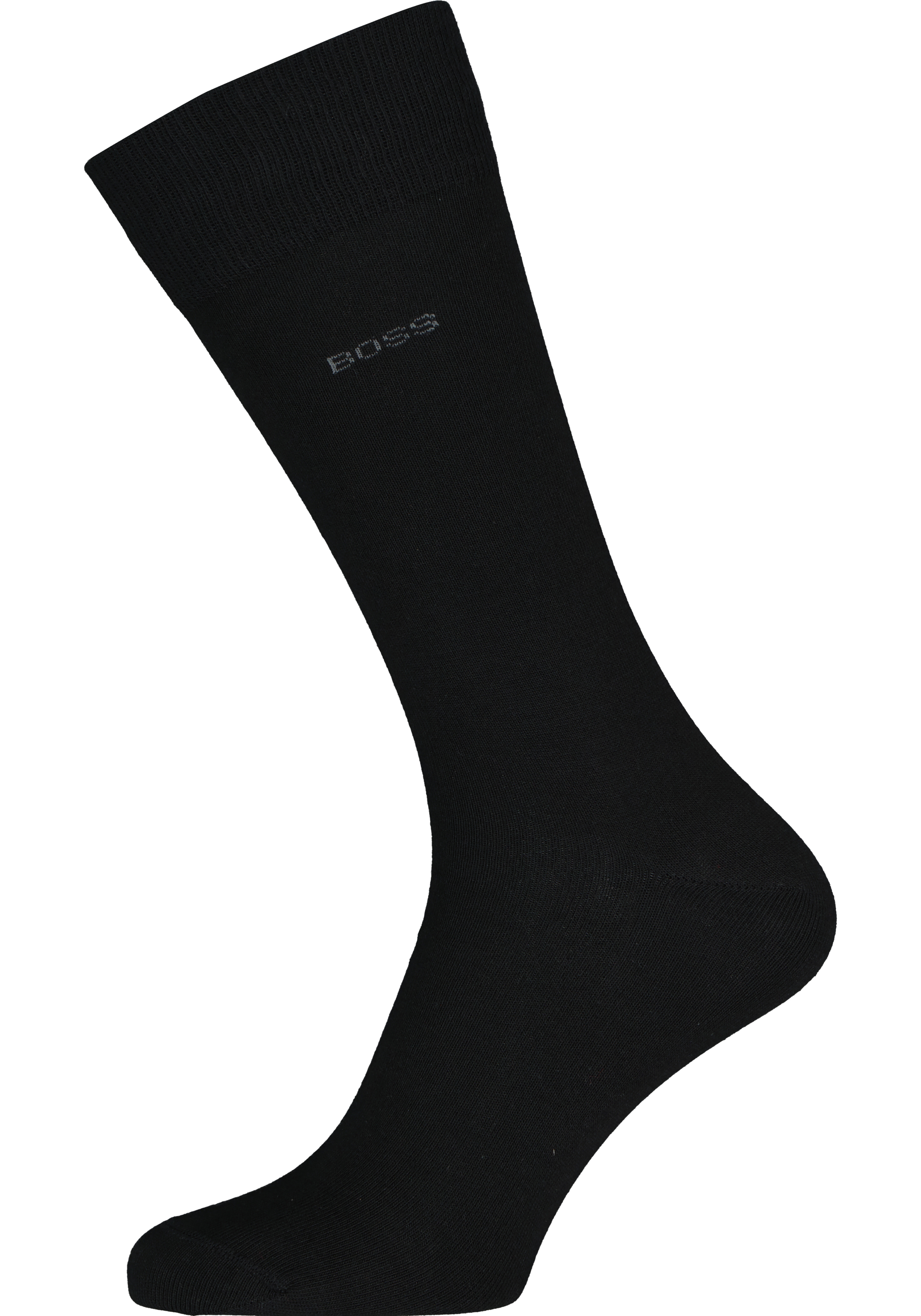 BOSS Cotton Uni (2-pack), herensokken katoen, zwart