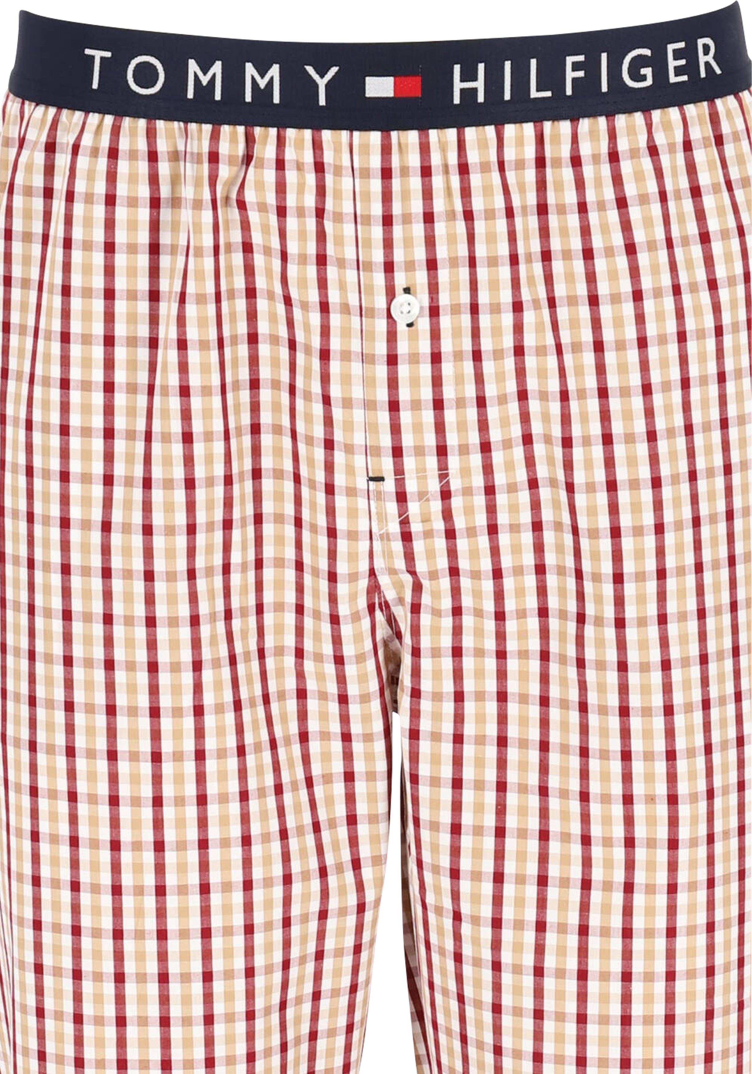 Tommy Hilfiger heren pyjama O-hals, woven set,  blauw