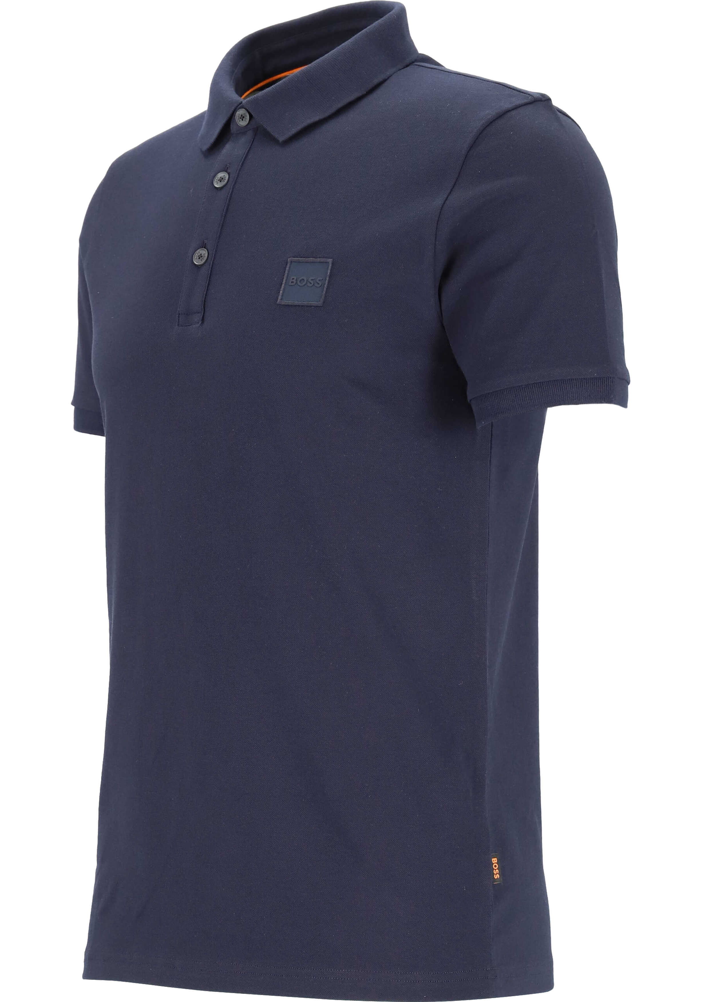 HUGO BOSS Passenger slim fit polo, stretch heren polo korte mouw, donkerblauw