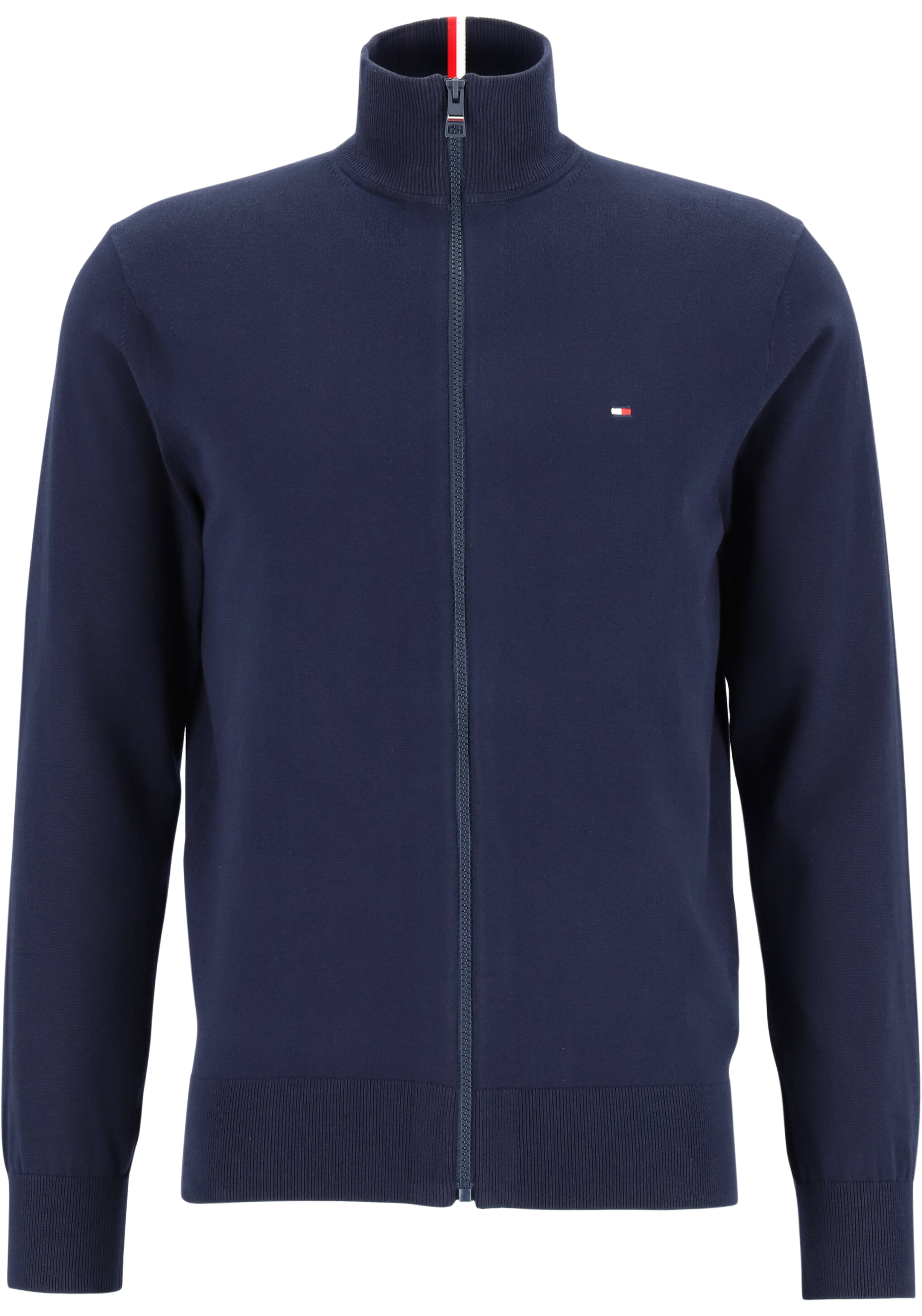 Tommy Hilfiger vest katoen, 1985 zip through, donkerblauw (Desert Sky)