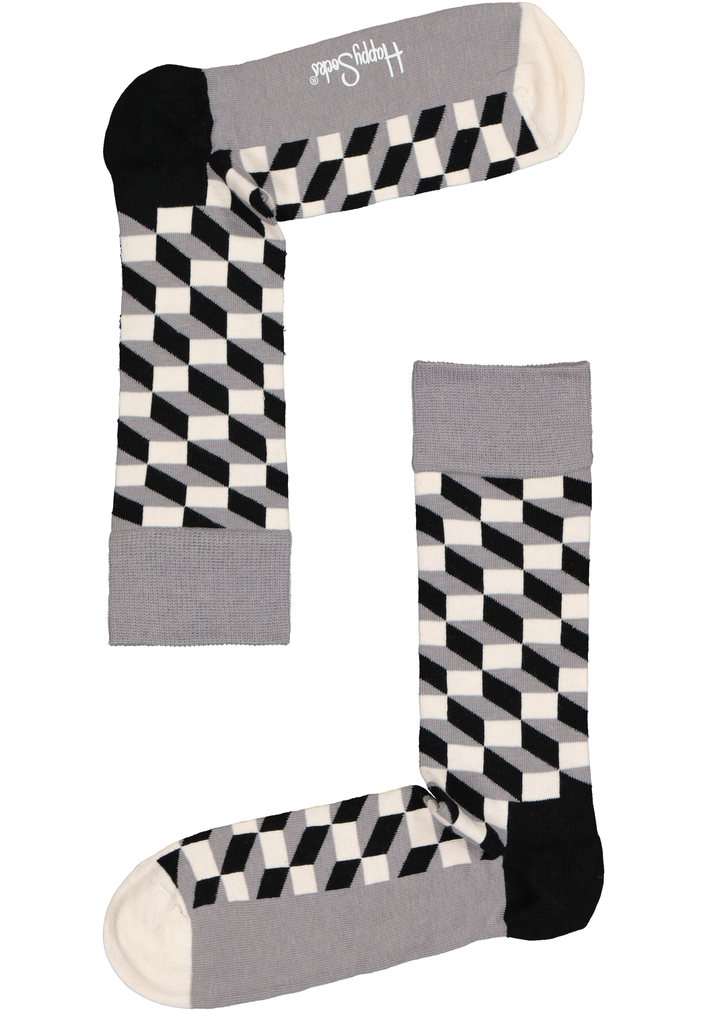 Happy Socks Classic Black & White Socks Gift Set (4-pack)