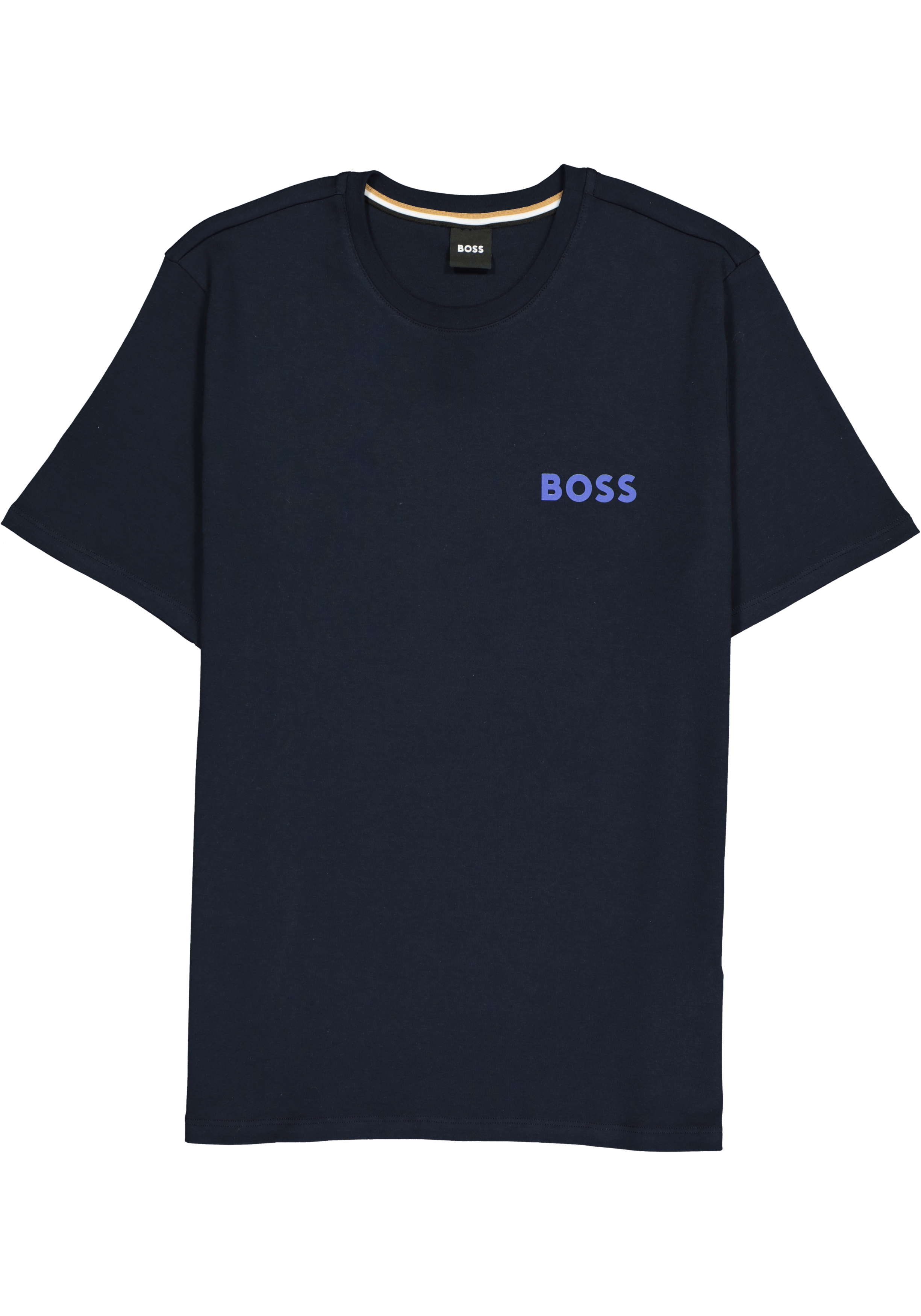 BOSS Relax Short Set, heren shortama set, kobalt blauw dessin