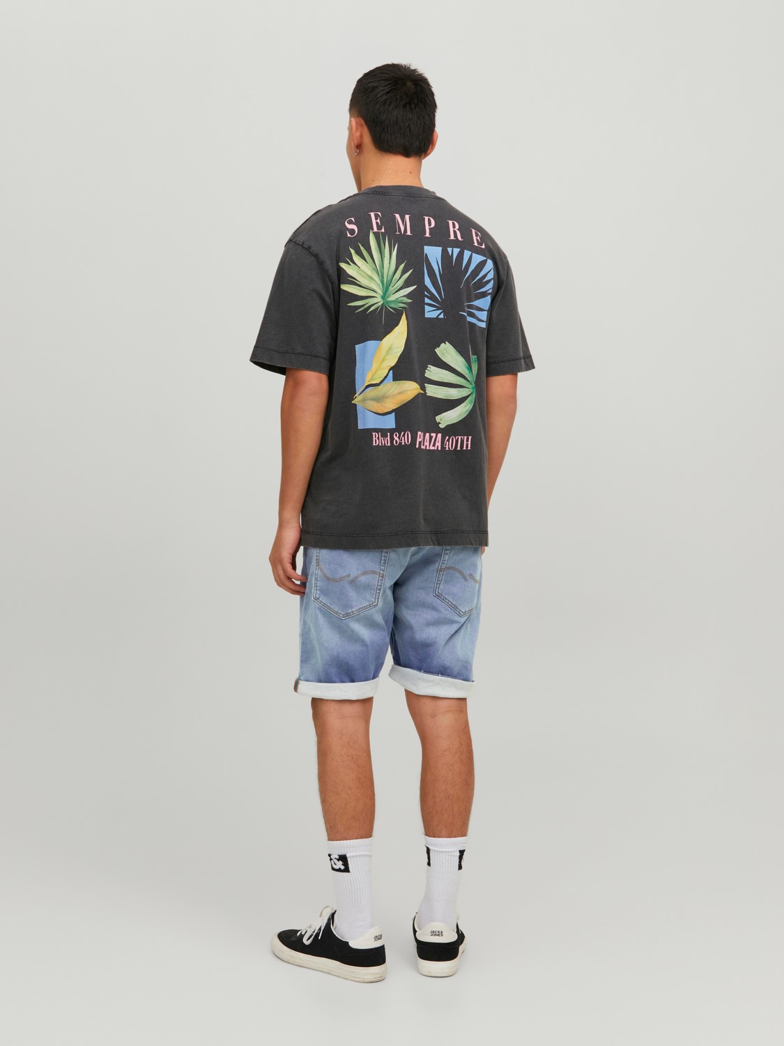JACK & JONES Rick Icon Shorts regular fit, heren jeans korte broek, denimblauw