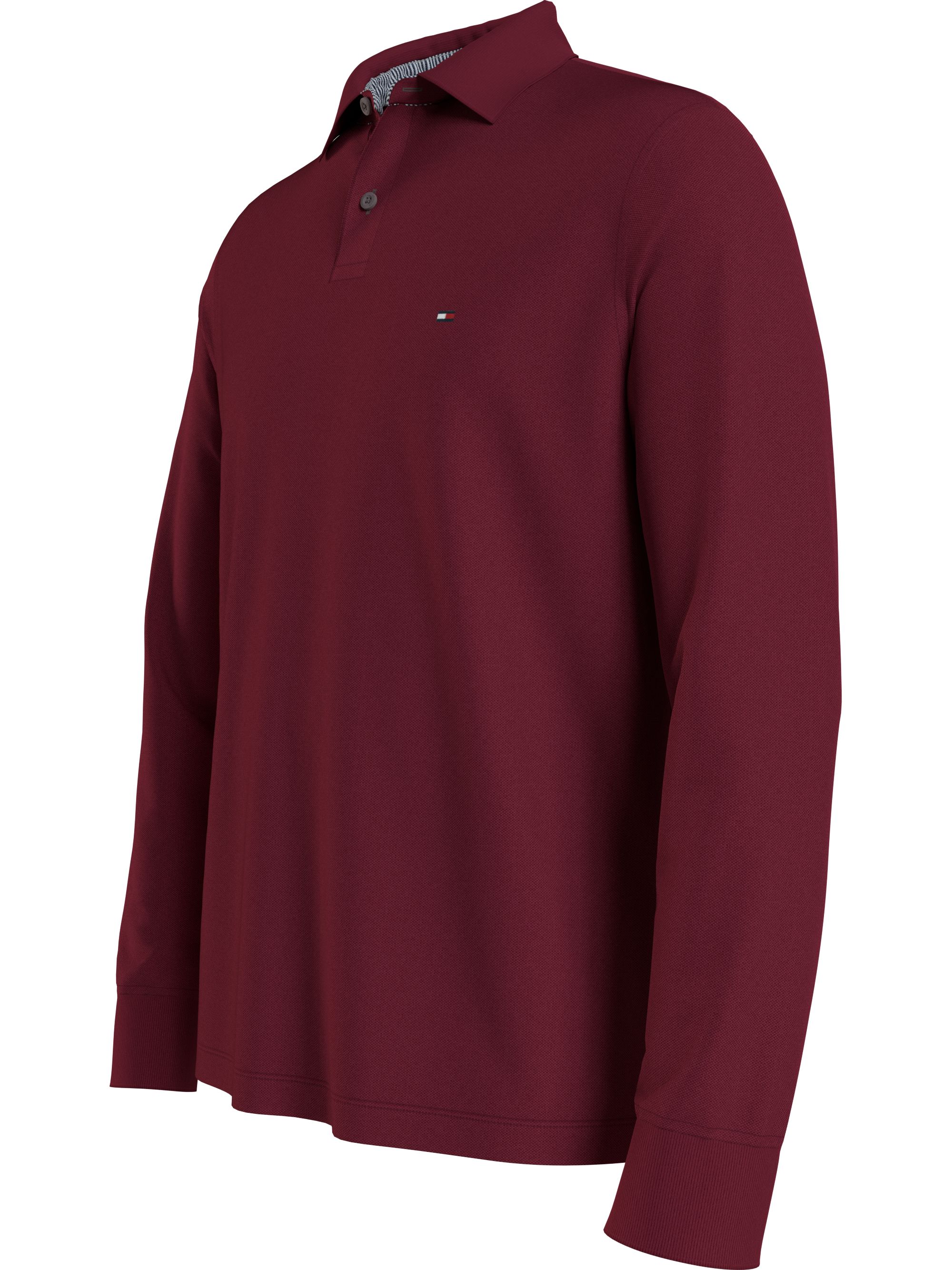 Tommy Hilfiger regular fit heren polo lange mouw, 1985 Regular Ls Polo, rood