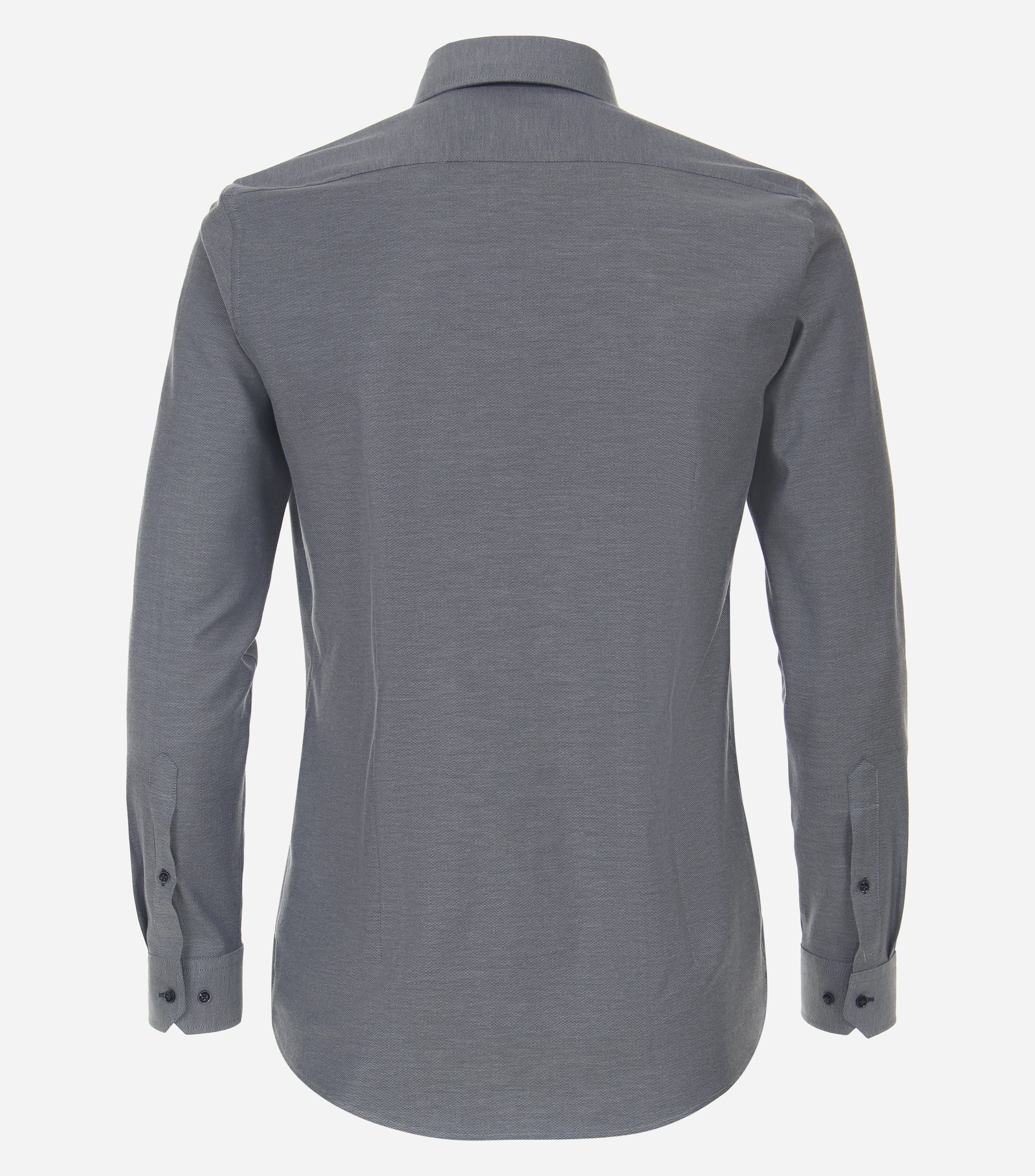 VENTI body fit overhemd, dobby, blauw