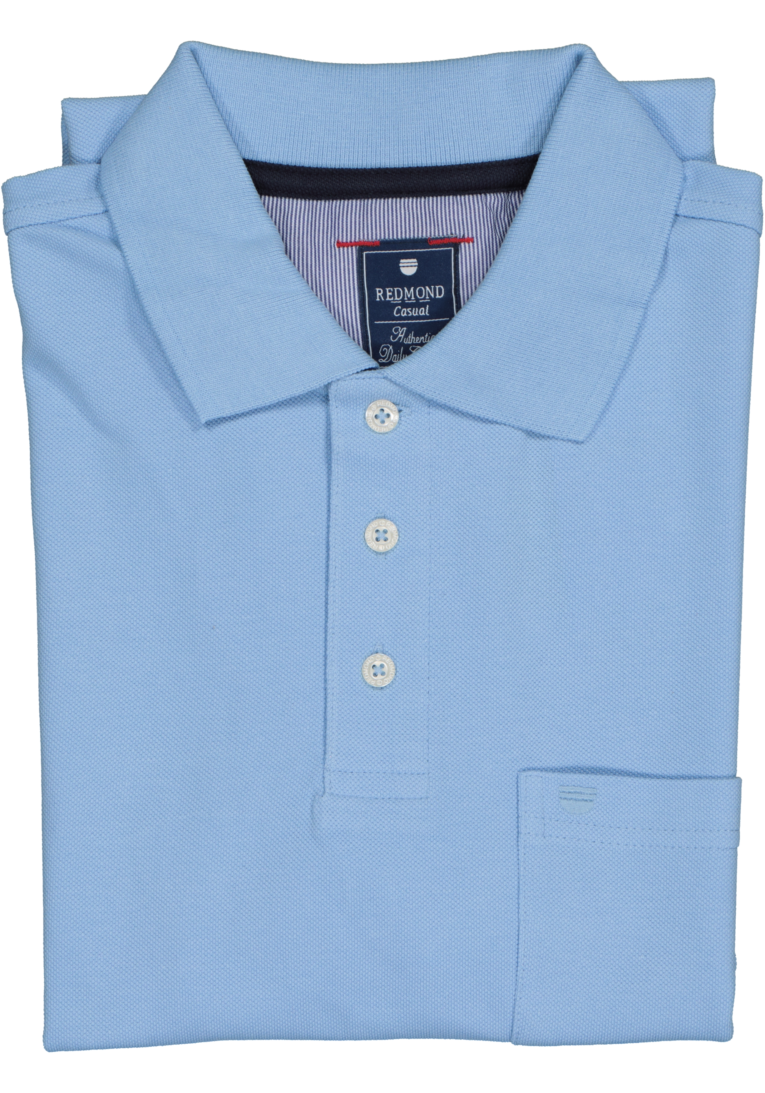 Redmond regular fit poloshirt, lichtblauw