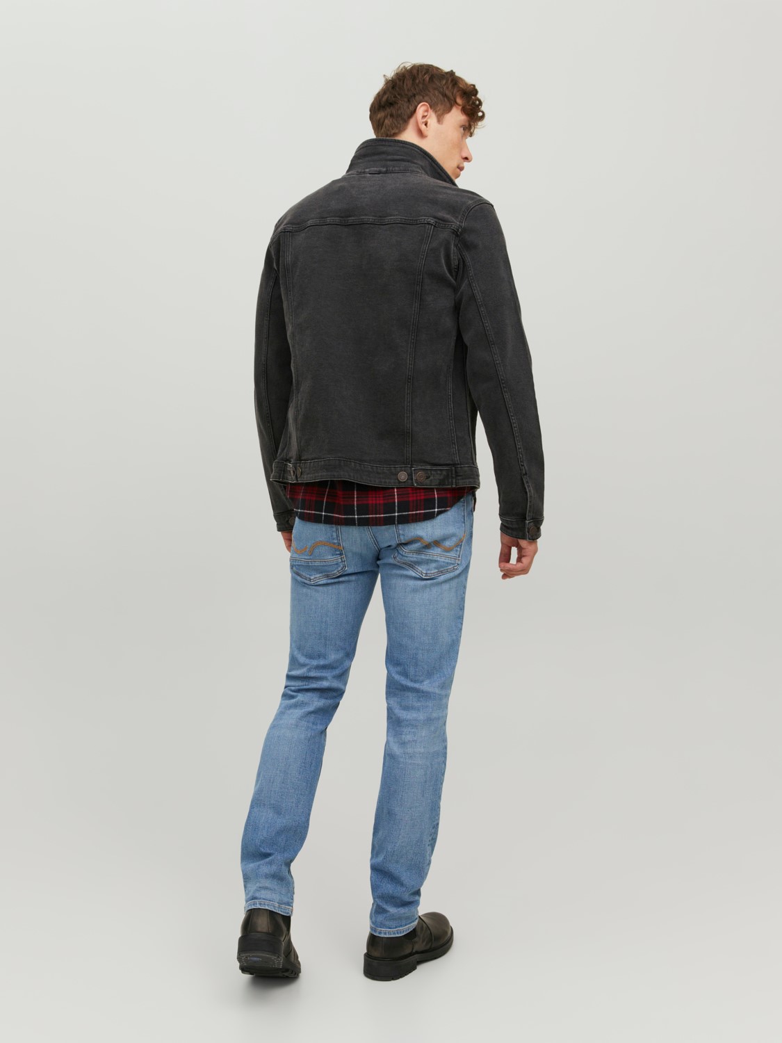 JACK & JONES Tim Davis regular fit, heren jeans, denimblauw