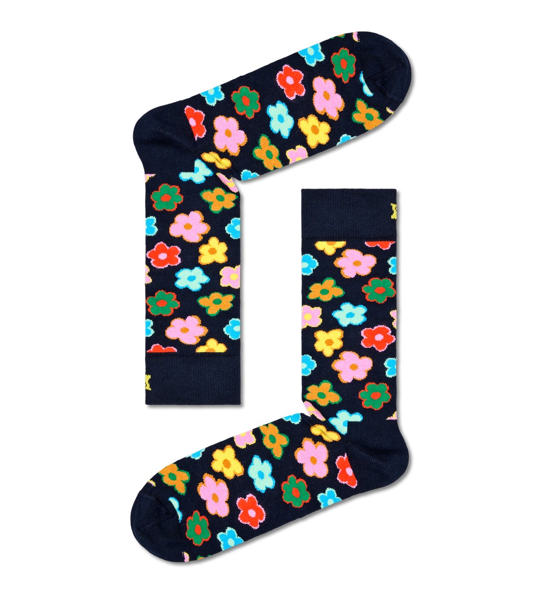 Happy Socks Flower Sock, unisex enkelsokken