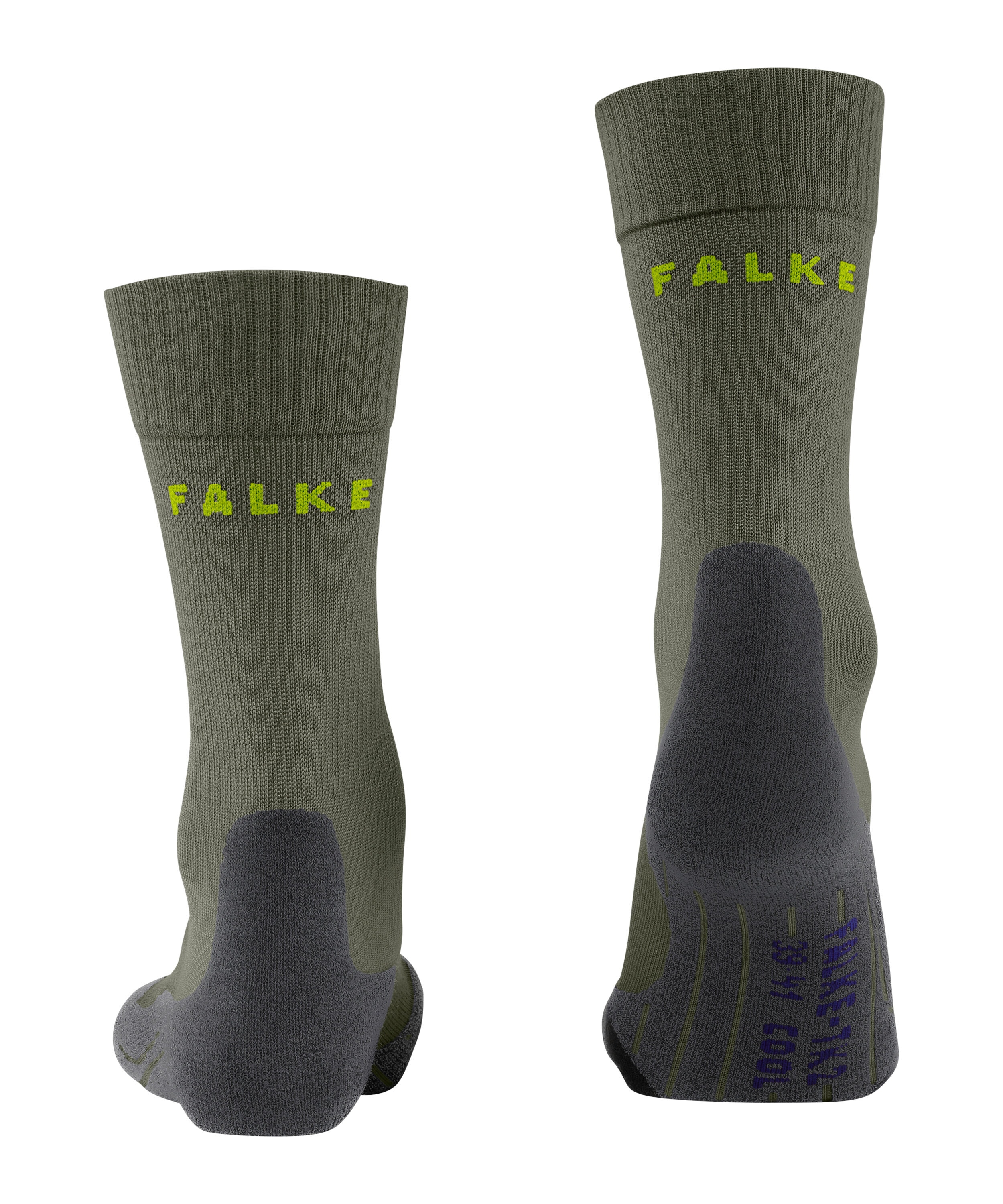 FALKE TK2 Explore Cool heren trekking sokken, groen (herb)