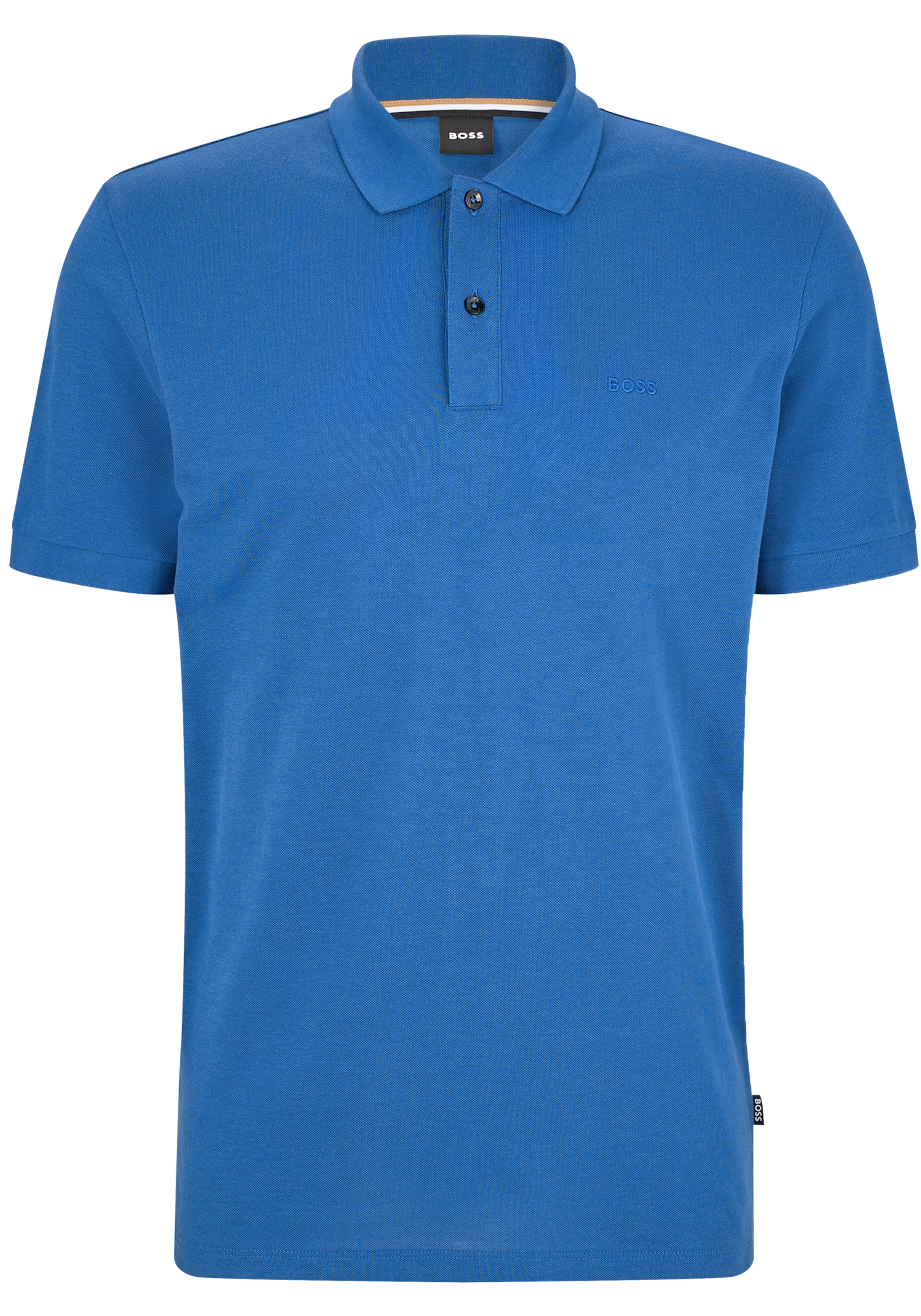 BOSS Pallas regular fit polo, pique, middenblauw