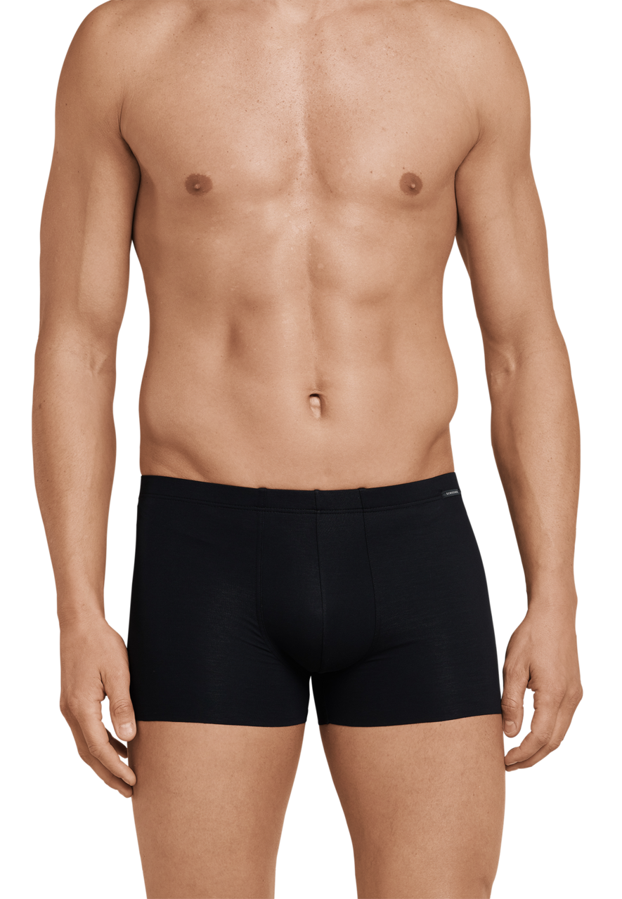 SCHIESSER Laser Cut boxer (1-pack), heren short interlock naadloos zwart