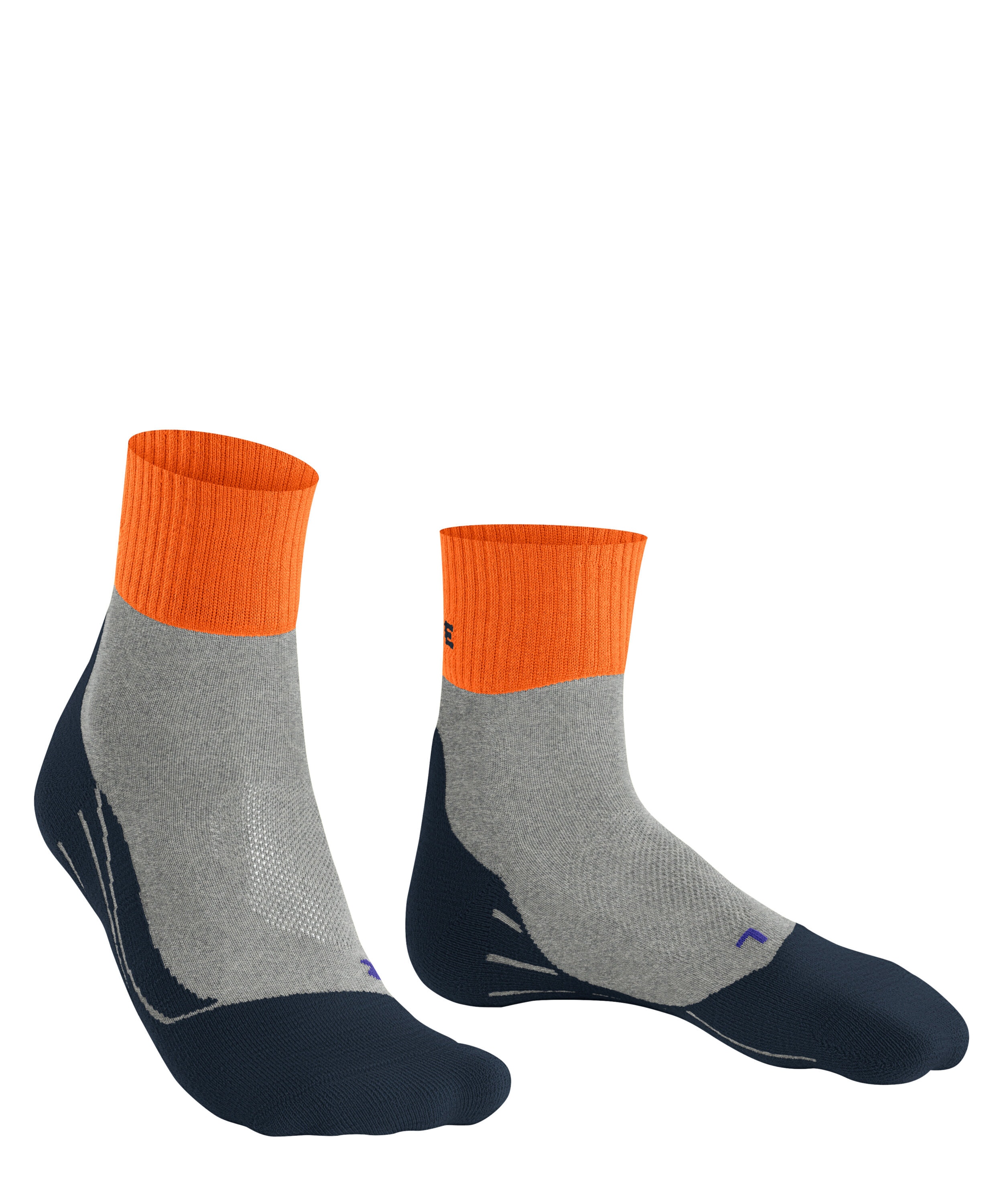 FALKE TK2 Explore Cool Short heren trekking sokken kort, grijs (lightgrey)