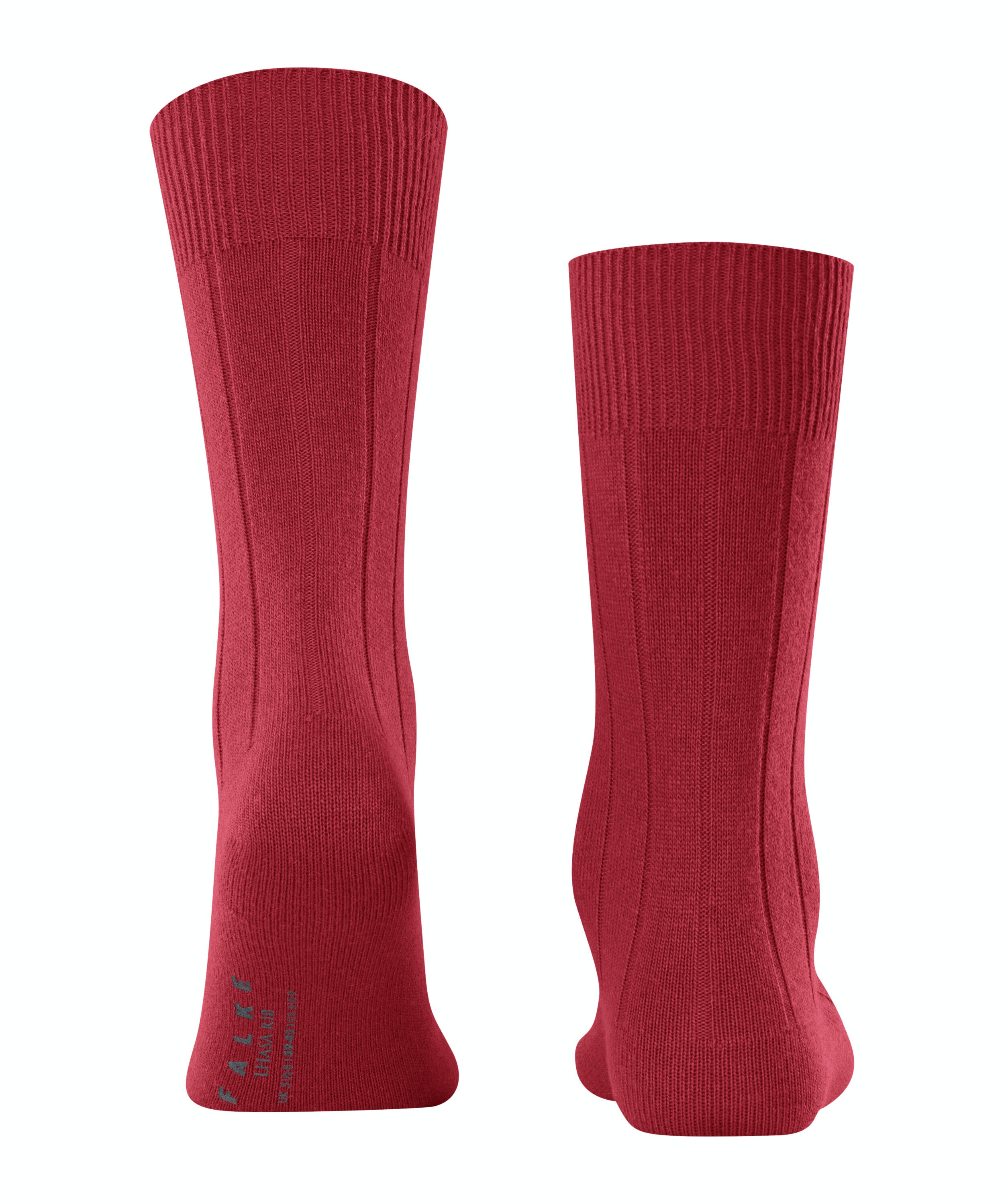FALKE Lhasa Rib herensokken, rood (ingle)