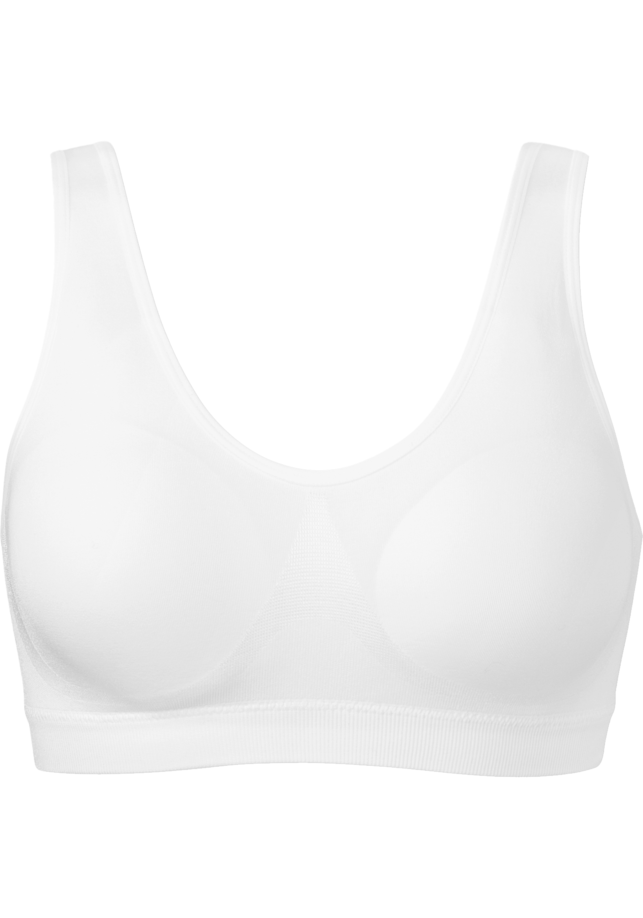 SCHIESSER Seamless Light dames bralette, met uitneembare cups, wit             