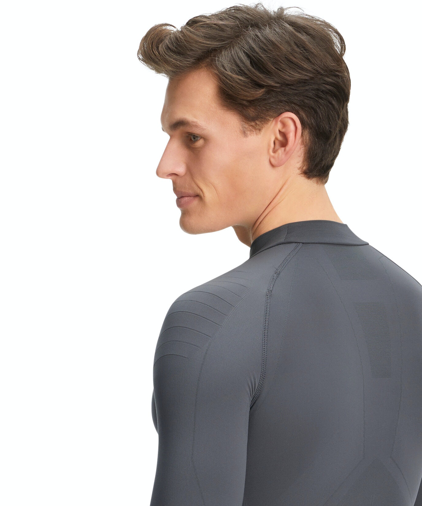 FALKE heren lange mouw shirt Warm, thermoshirt, grijs (concrete)