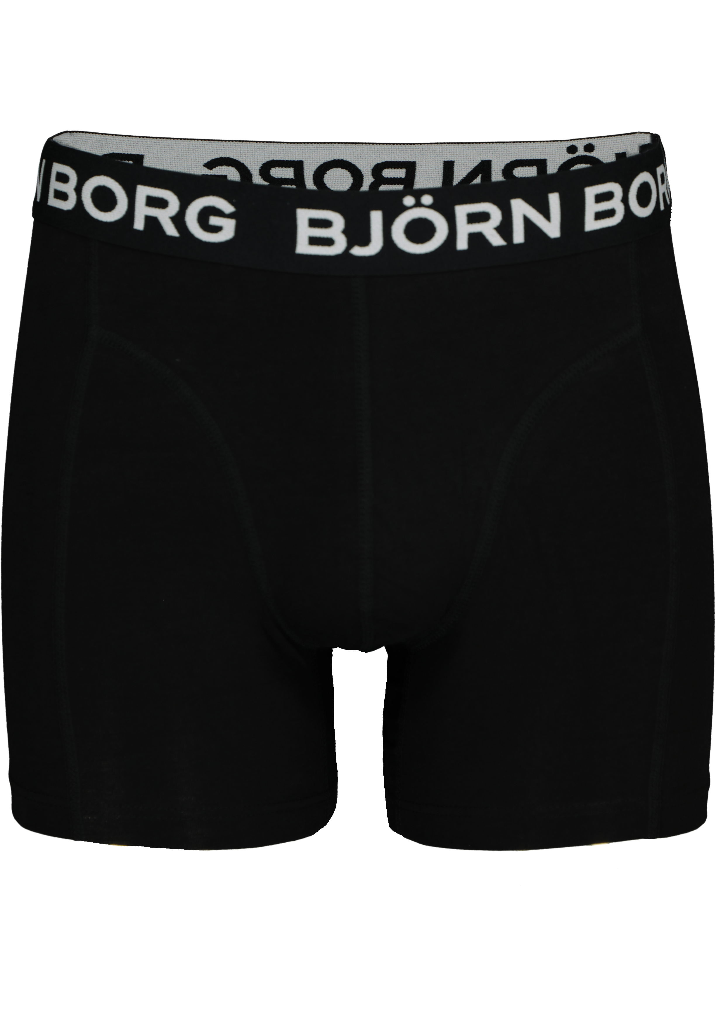 Bjorn Borg Cotton Stretch Shorts (2-pack), heren boxers normale lengte, zwart en print