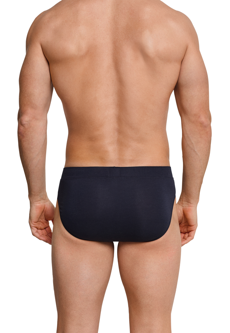 SCHIESSER Long Life Soft slip (1-pack), heren rio slip blauwzwart
