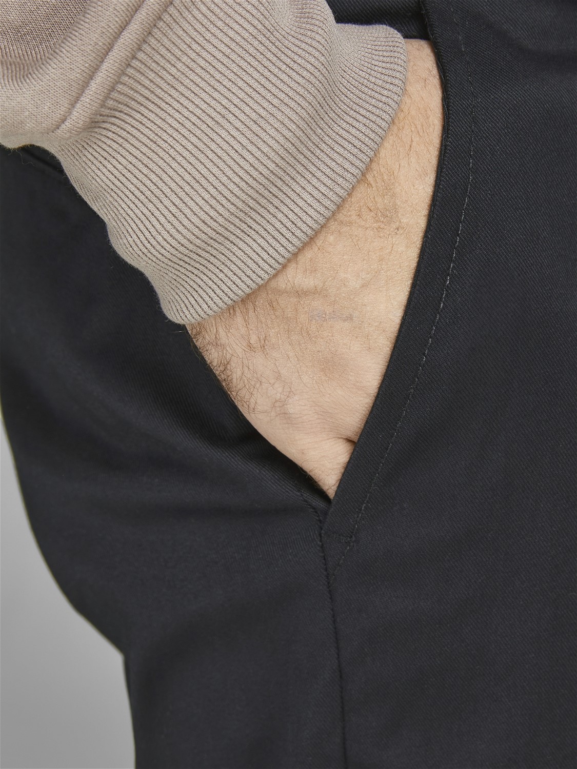 JACK & JONES Kane Pablo loose fit, heren chino, zwart