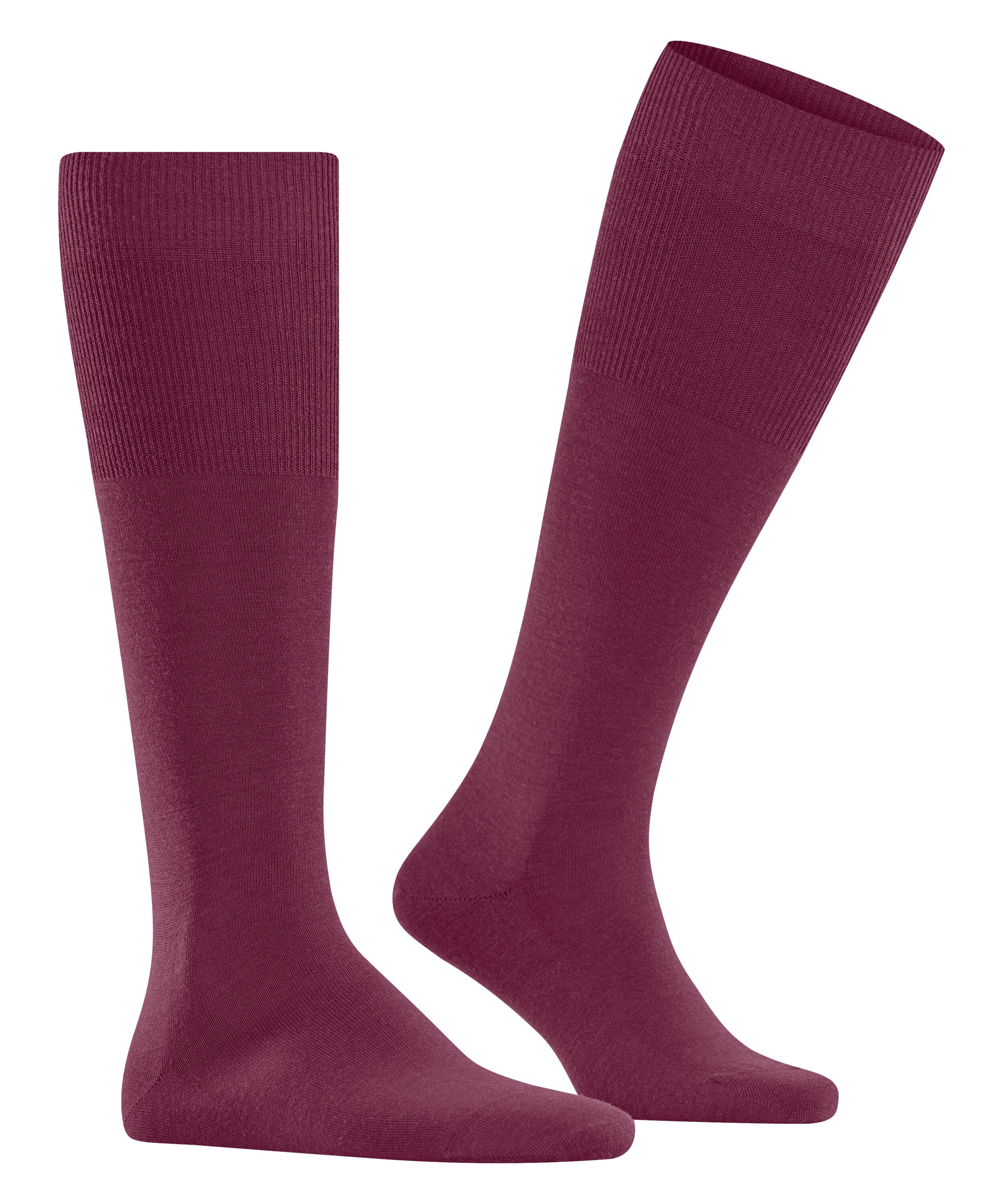 FALKE Airport heren kniekousen, paars (red plum)