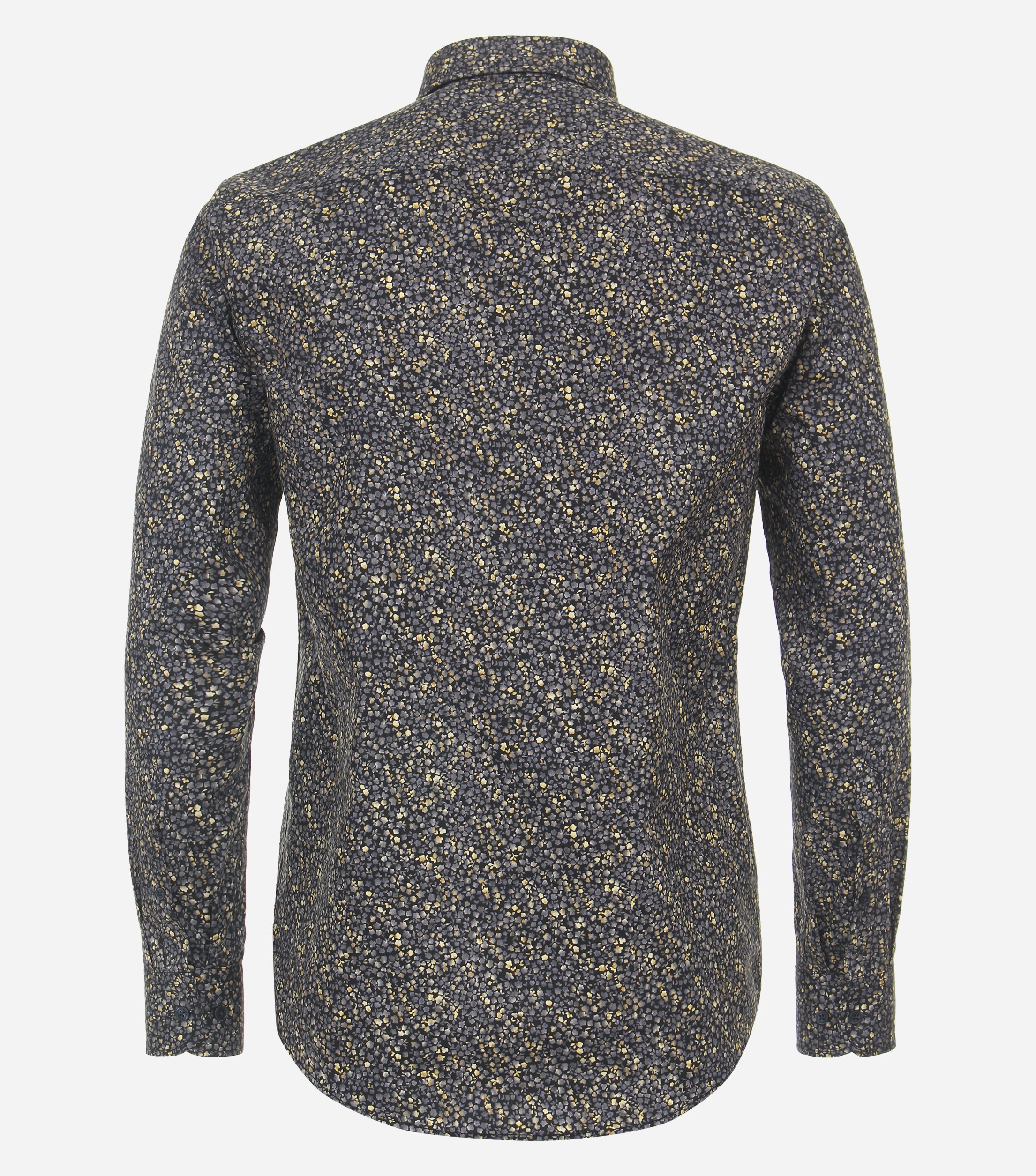 CASA MODA Sport casual fit overhemd, popeline, groen dessin