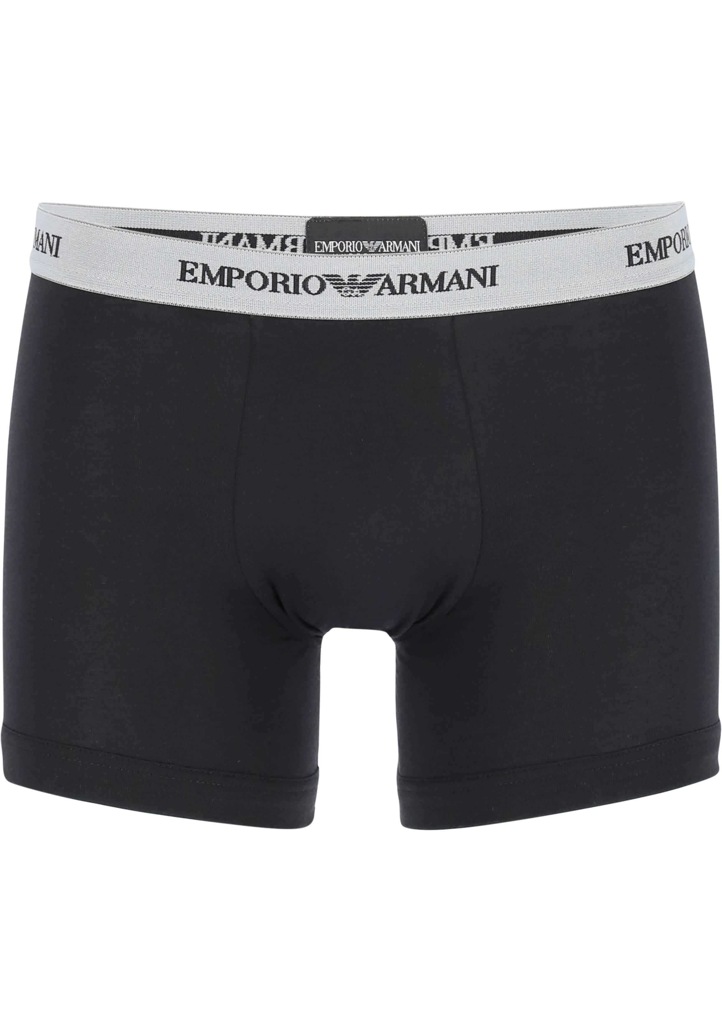 Emporio Armani Boxers Essential Core (2-pack), heren boxers normale lengte, zwart en grijs