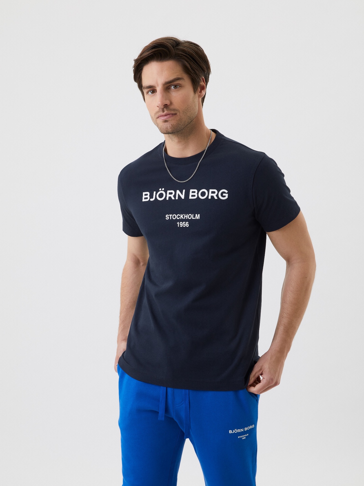 Bjorn Borg logo T-shirt, blauw