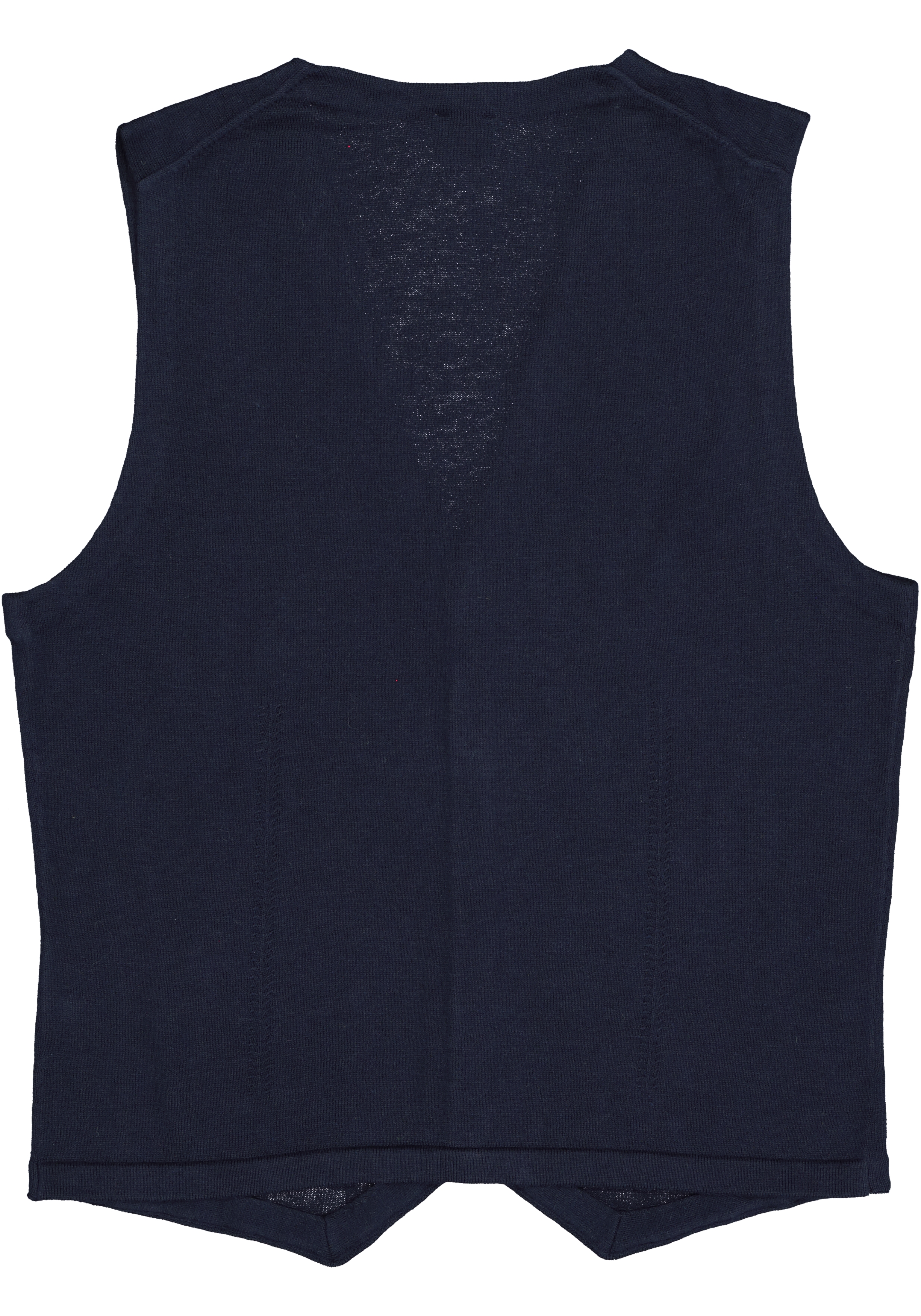 OLYMP Level 5 body fit gilet, wol met zijde, blauw mouwloos vest