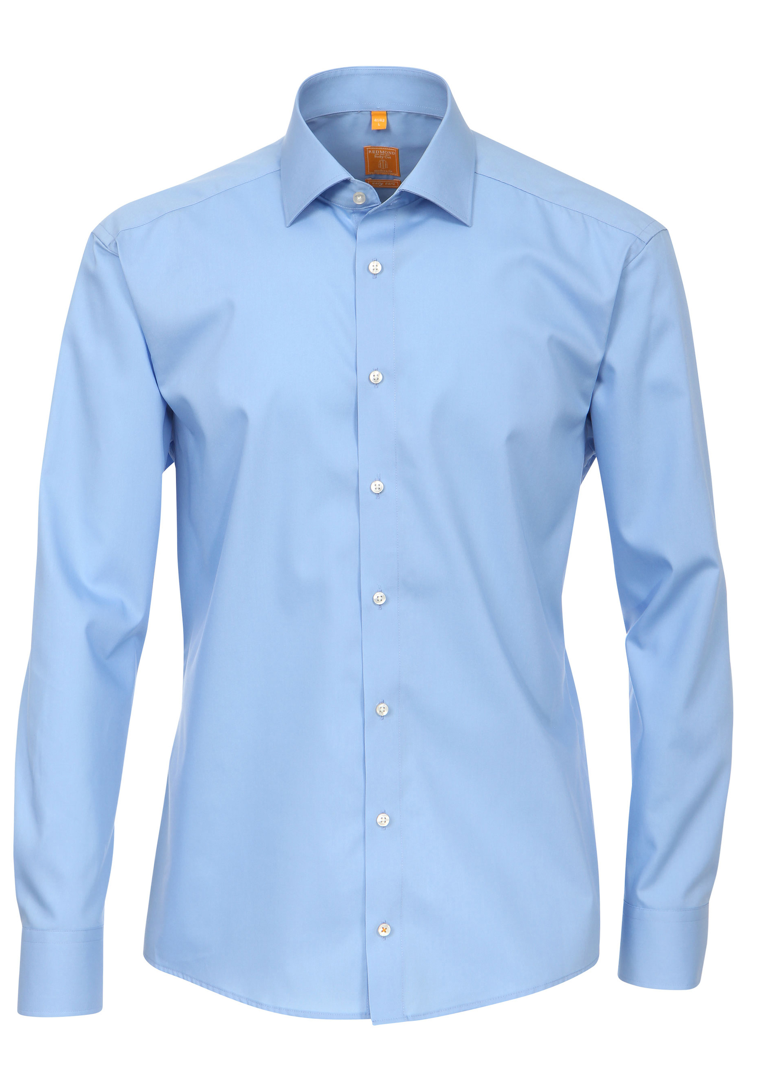 Redmond modern fit overhemd, blauw