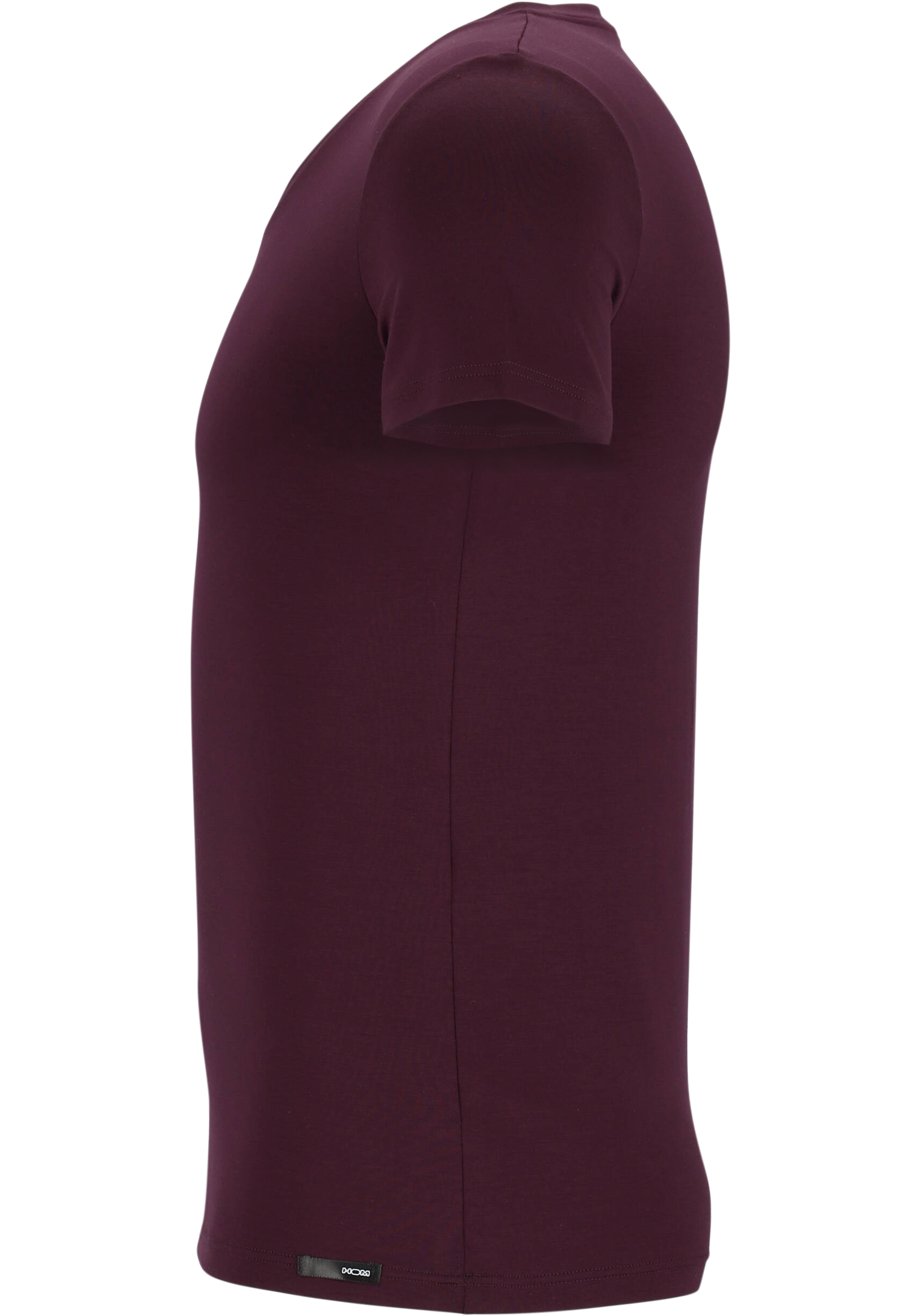 HOM Tencel soft tee-shirt v neck (1-pack), heren T-shirt V-hals, bordeaux