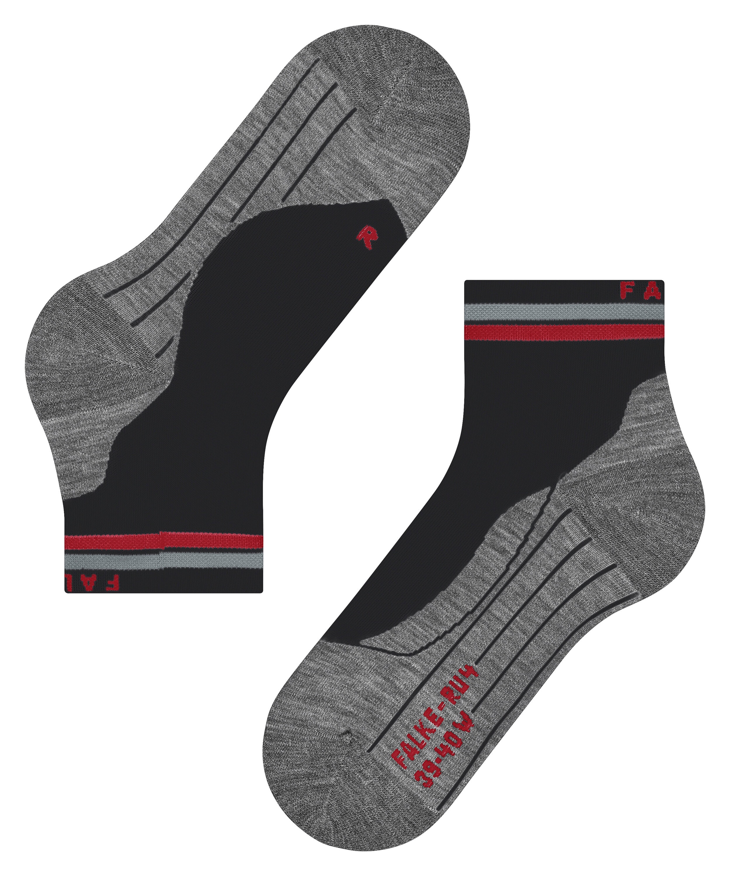 DANISH ENDURANCE Dempende Sportsokken, Biologisch Katoen, Sokken voor Heren & Dames, Unisex 3 of 6-pack Grijs 43-47