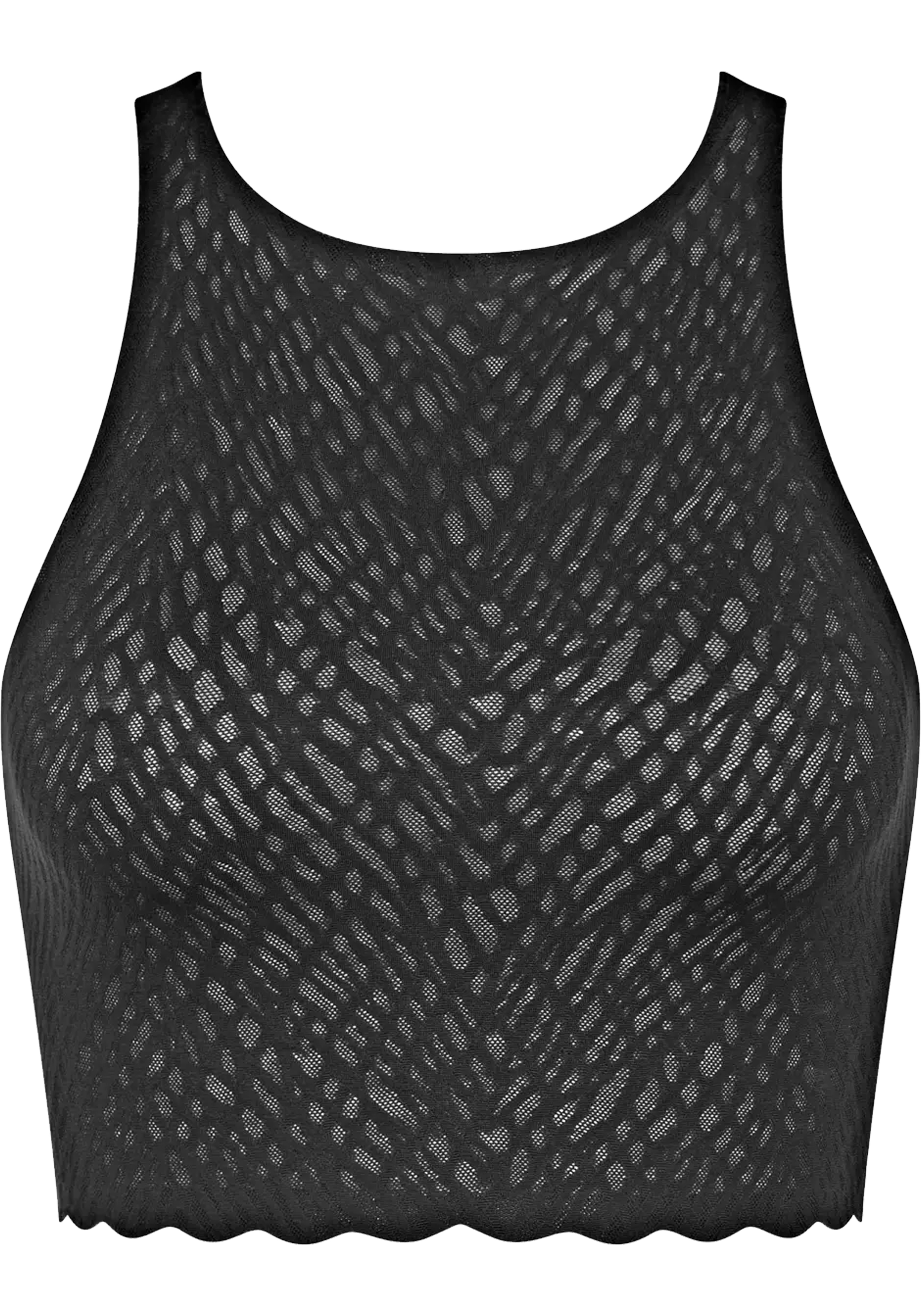 Sloggi Women ZERO Feel Bliss Crop Top (1-pack), dames korte top, zwart