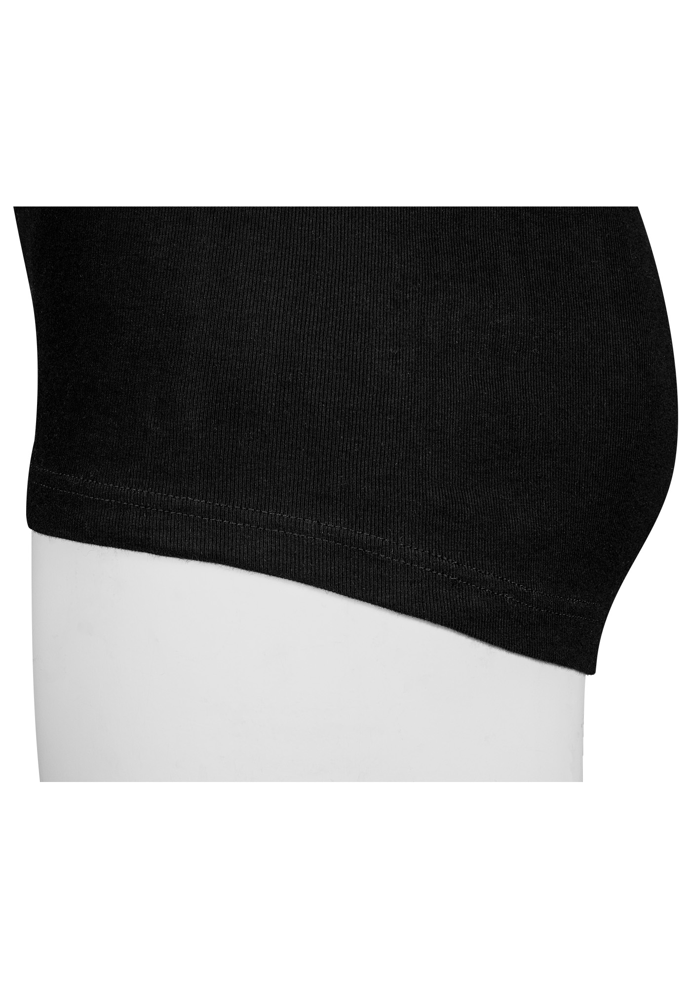 RJ Bodywear Everyday Alkmaar T-shirts (2-pack), heren rib T-shirts diepe V-hals, zwart