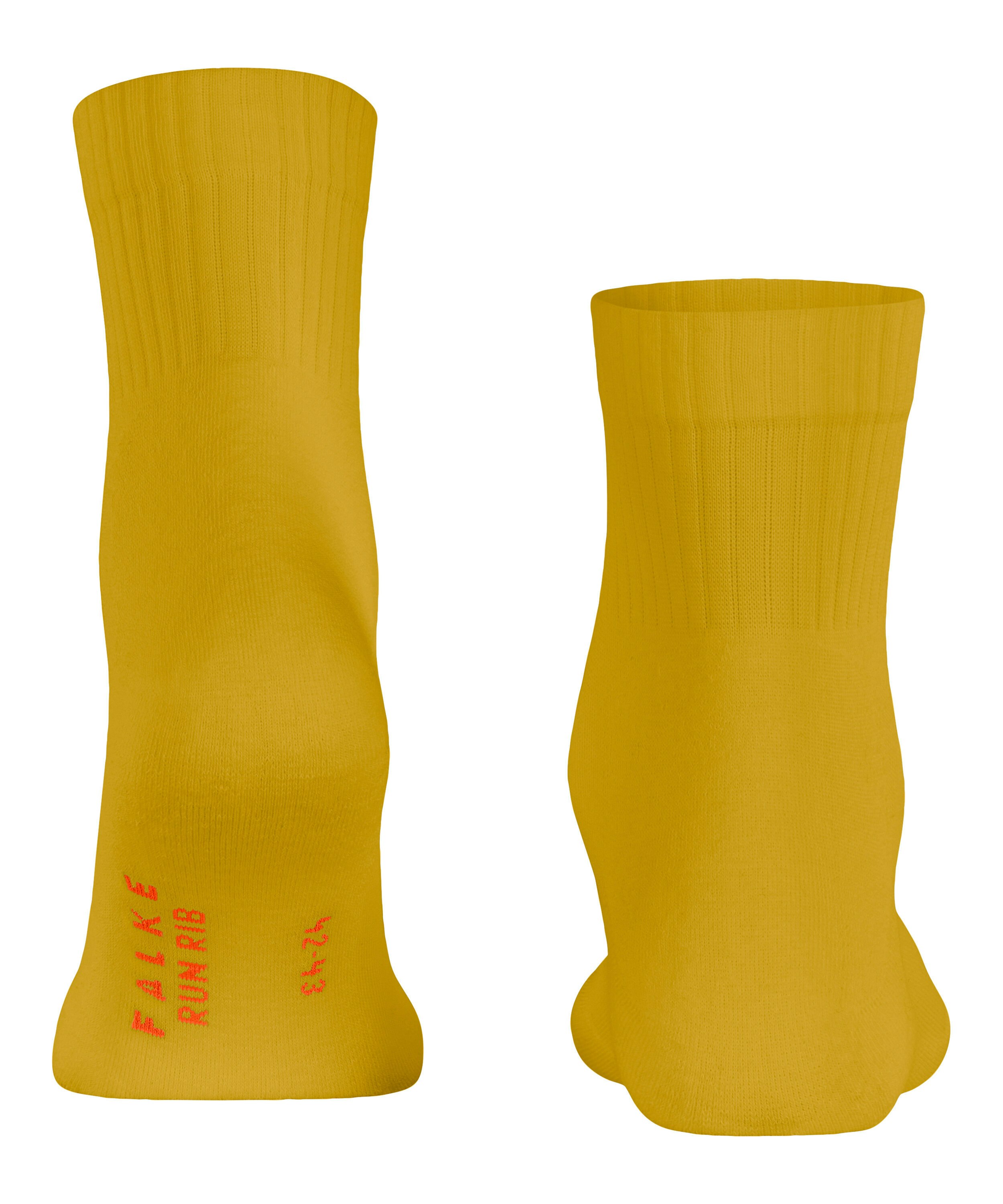 FALKE Run Rib unisex sokken kort, geel (mimosa)