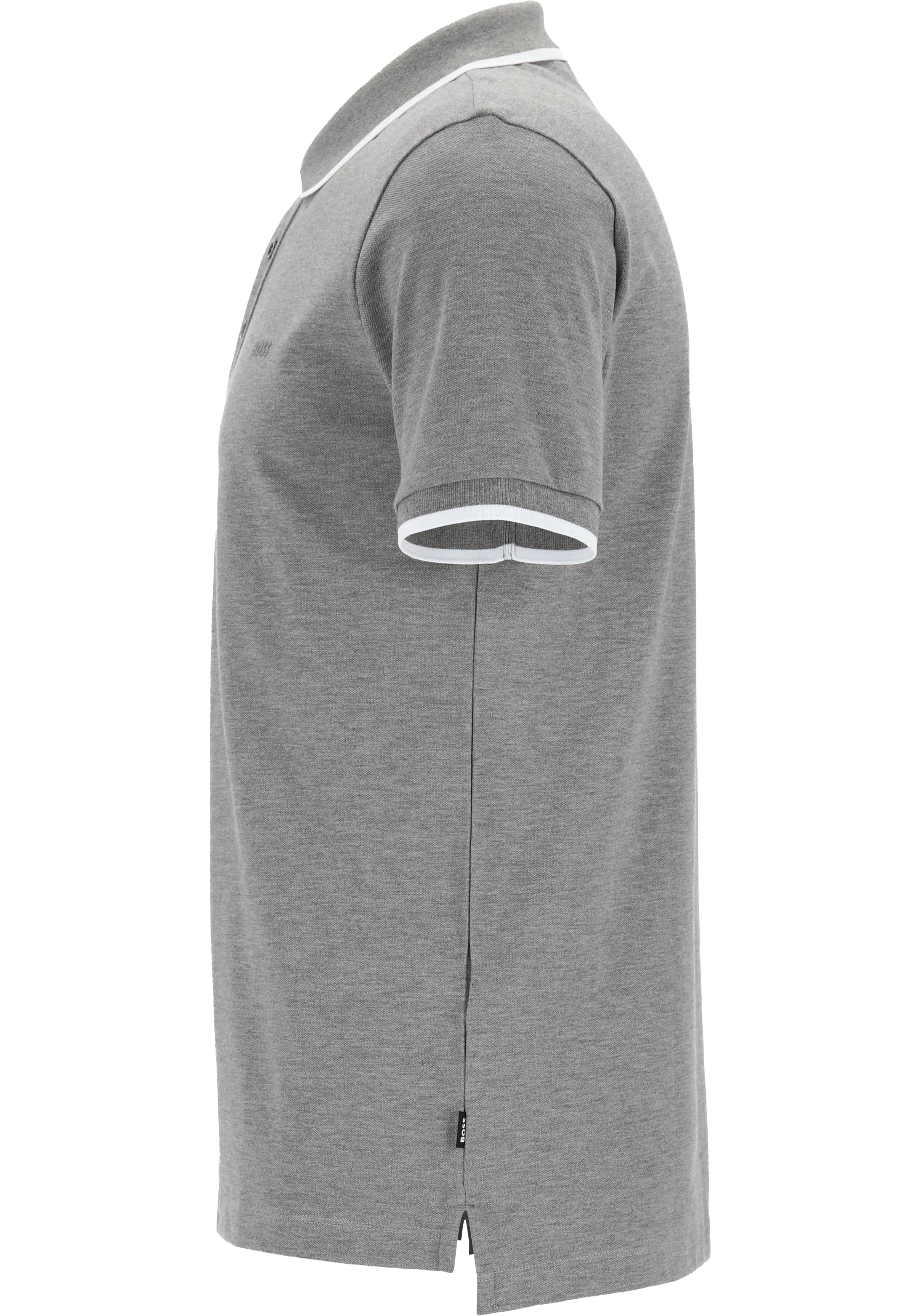 BOSS Parlay regular fit polo, pique, zilver