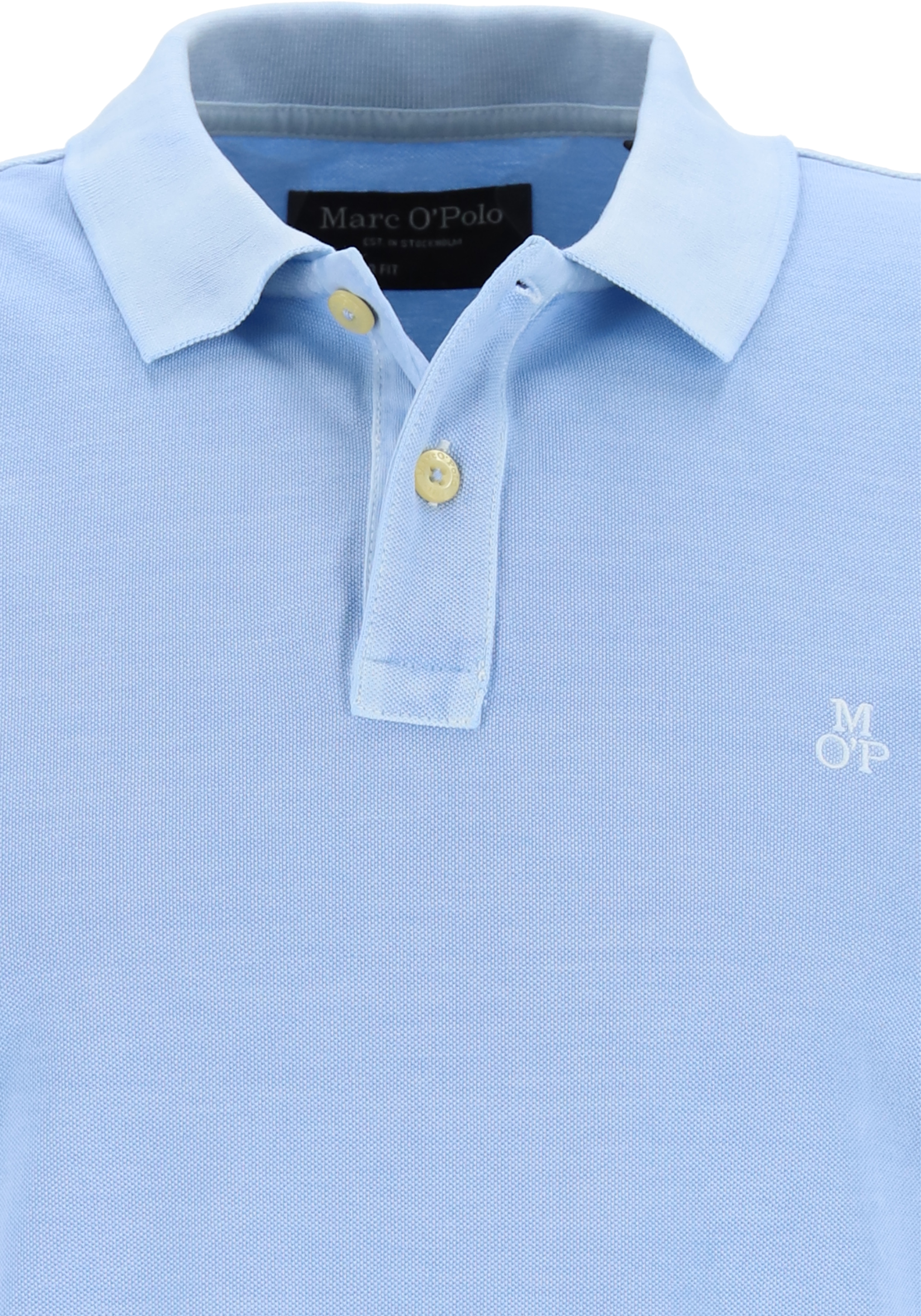 Marc O'Polo regular fit polo, heren poloshirt, lichtblauw
