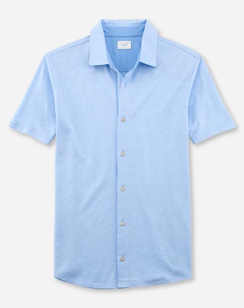 OLYMP Level Five Casual body fit polo, lichtblauw