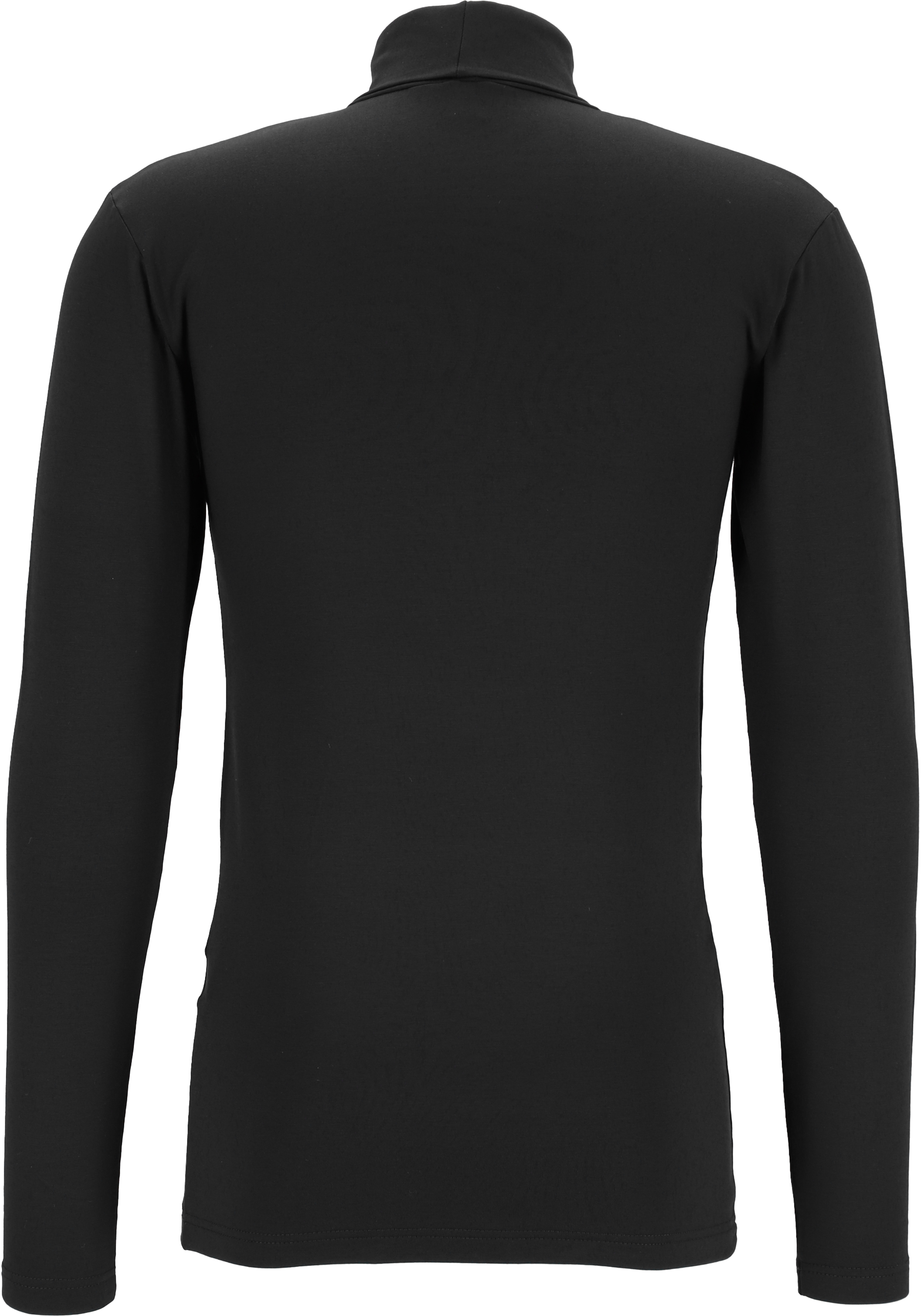 ALAN RED Master T-shirt (1-pack), heren T-shirt met lange mouwen en col, zwart