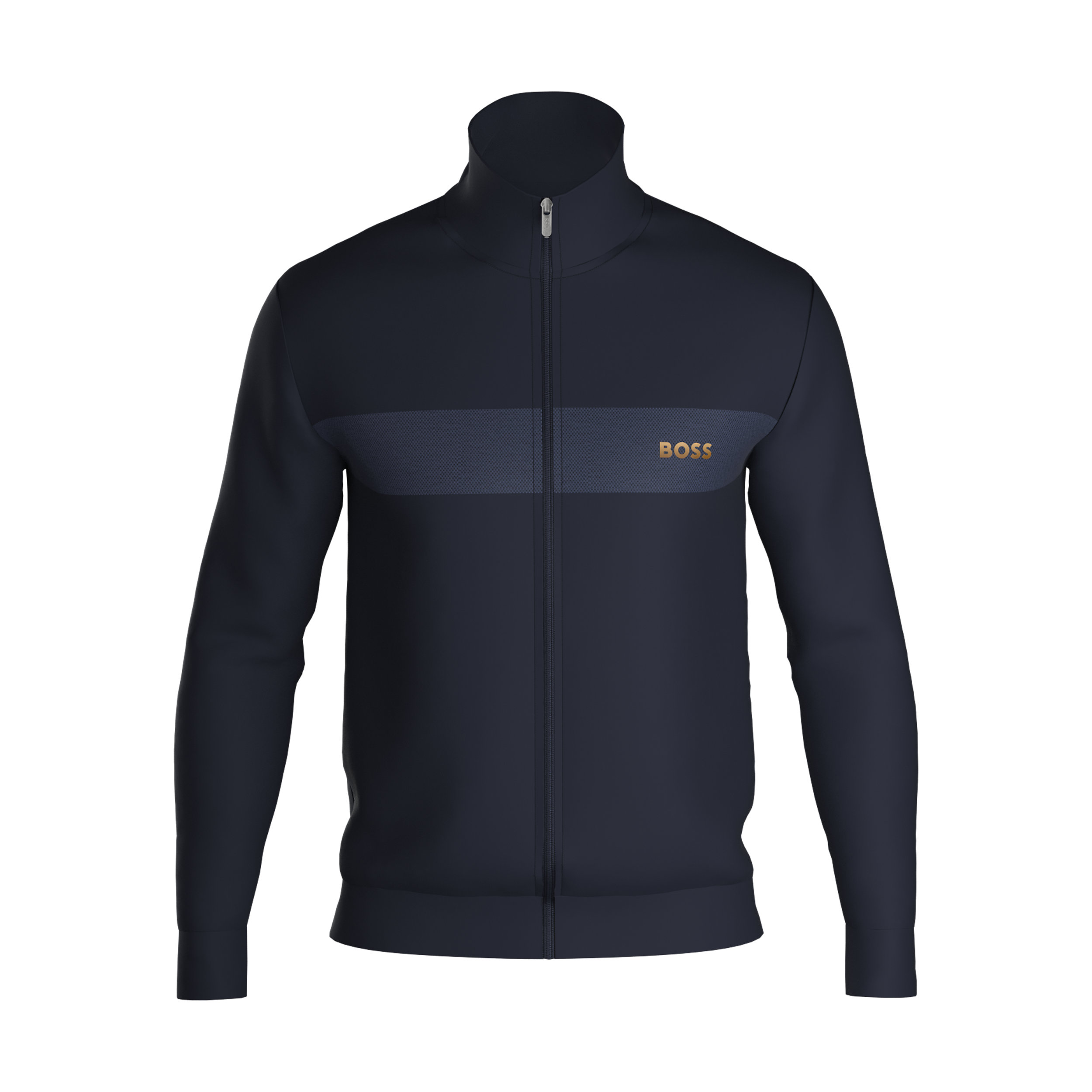 BOSS Tracksuit Jacket, heren lounge vest, donkerblauw