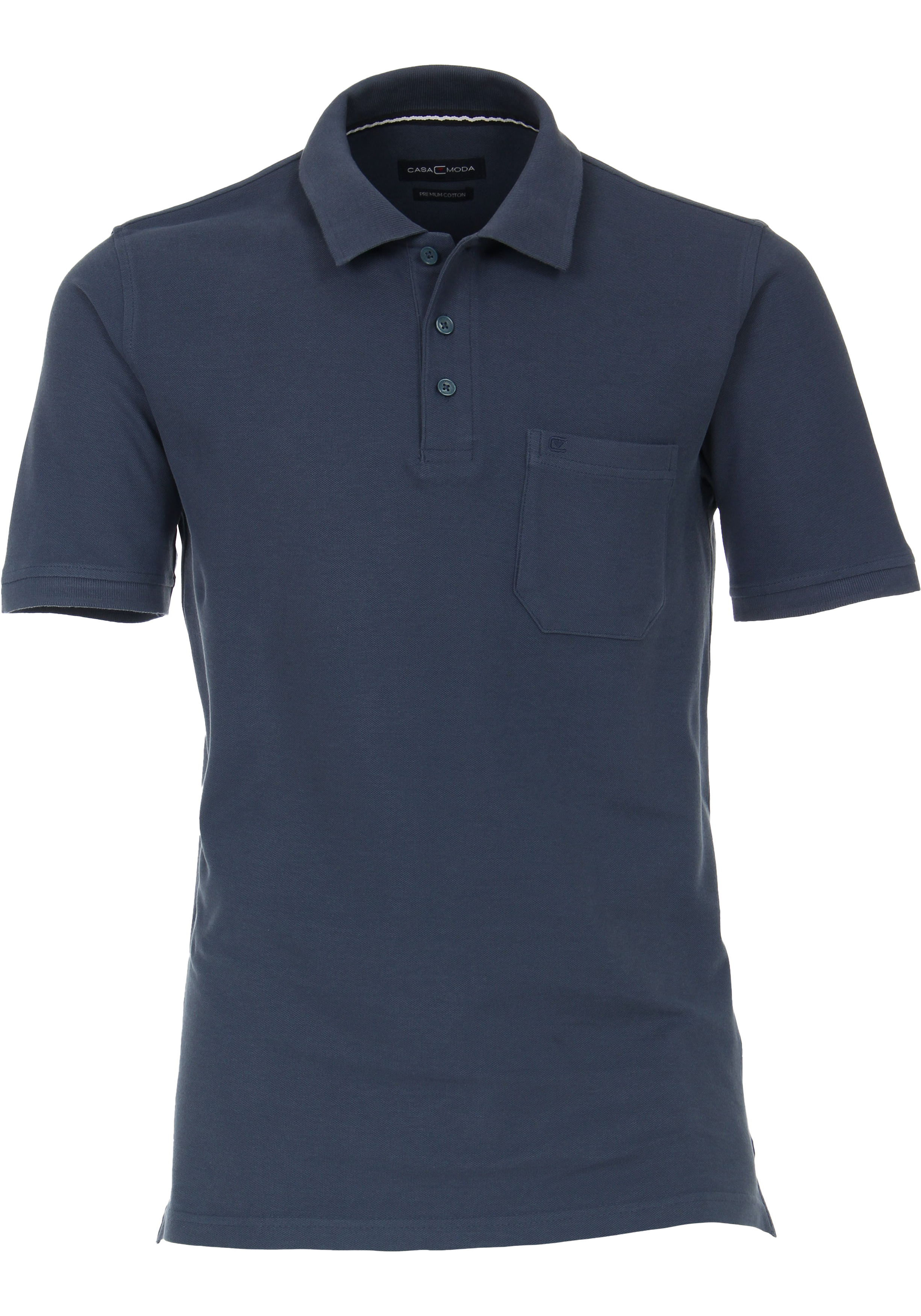 CASA MODA comfort fit heren polo, blauw
