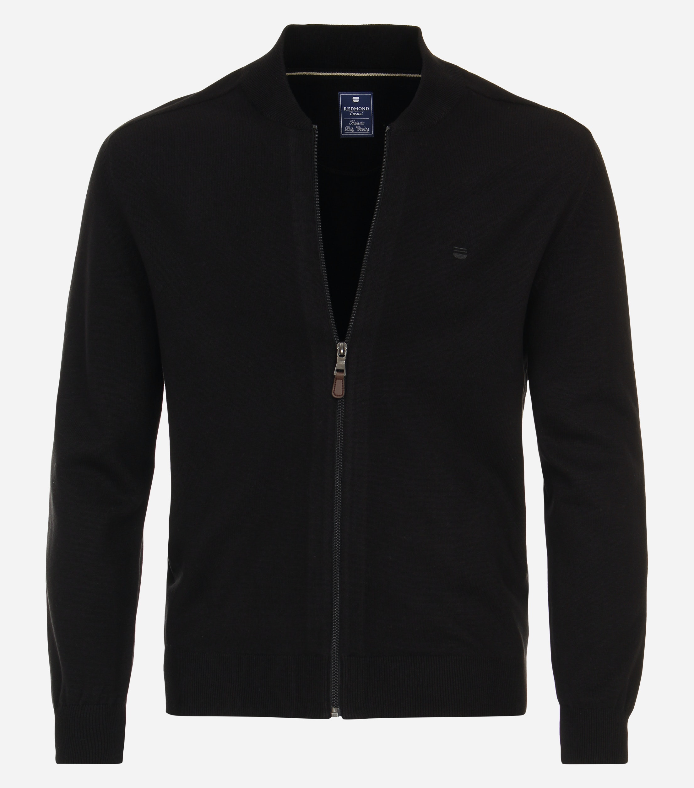 Redbridge Herenvest met opstaande kraag Big Bubble Zipper Jas Collar Print, navyblauw, S