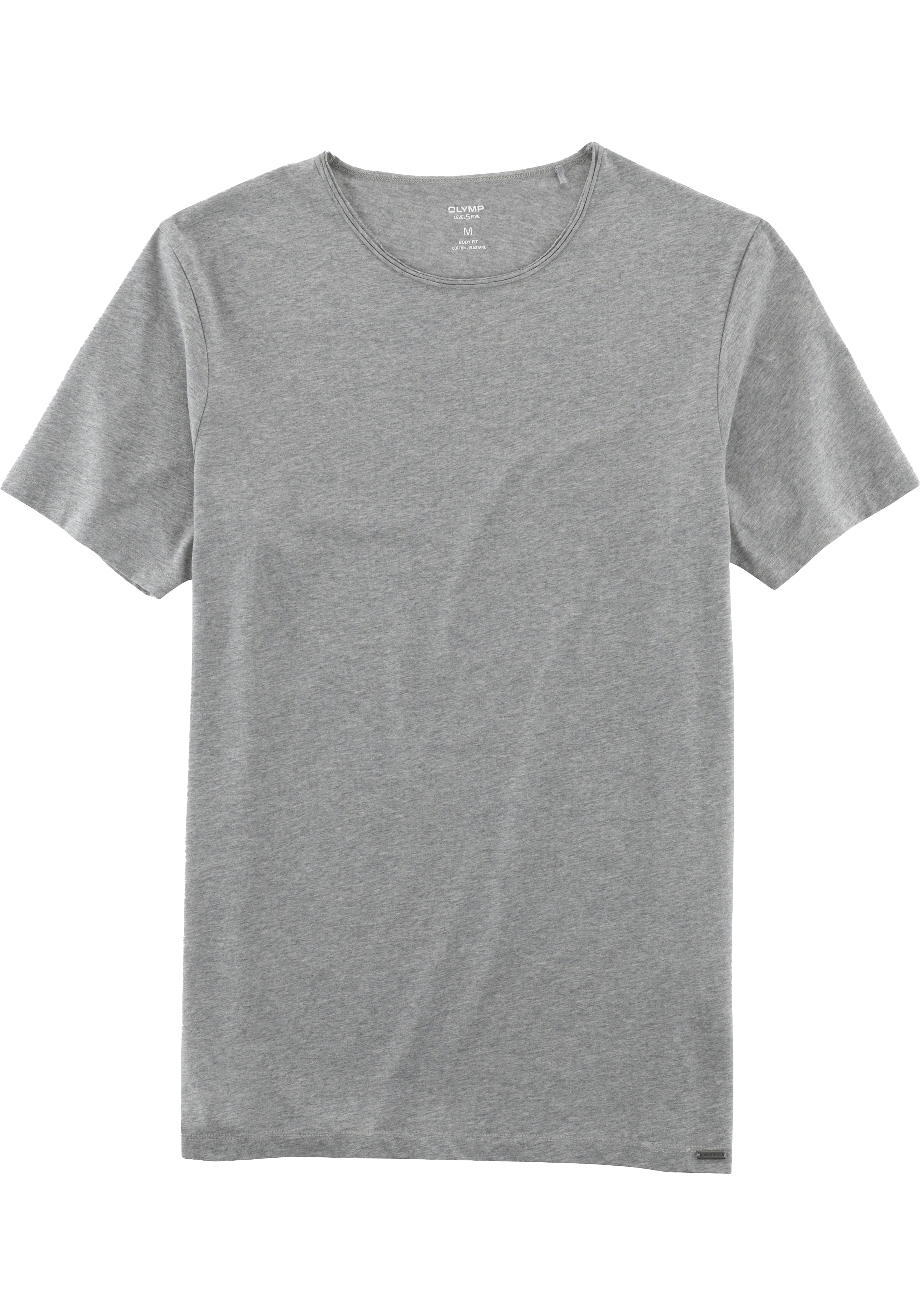 OLYMP Level Five Casual body fit T-shirt, zilvergrijs