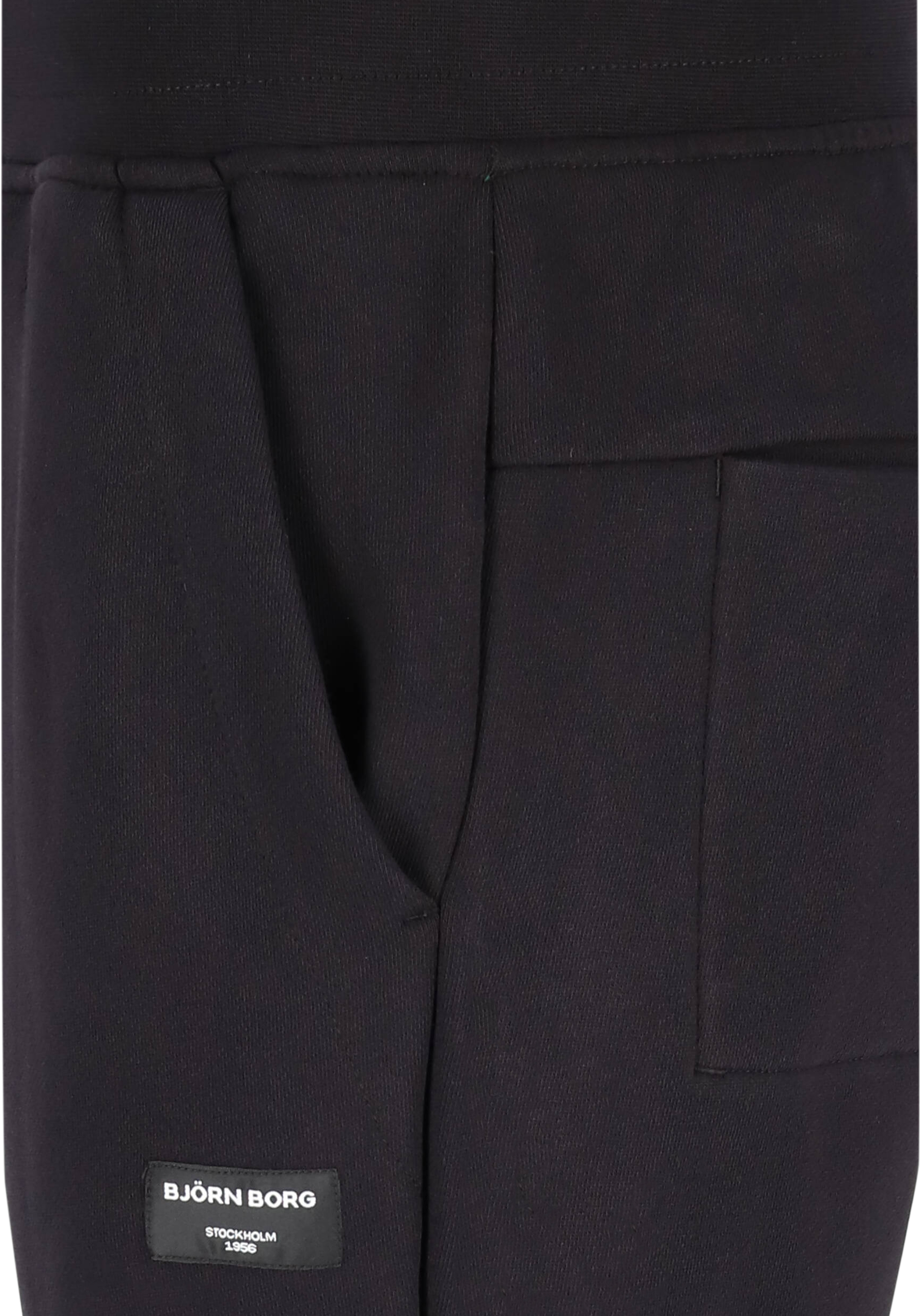 Bjorn Borg tapered pant, heren joggingbroek dik, zwart