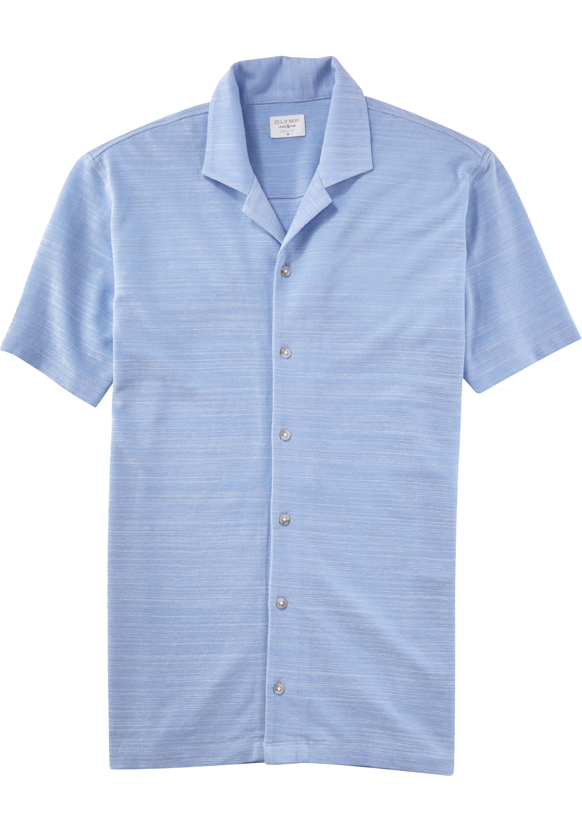 OLYMP Level Five Casual body fit polo, lichtblauw
