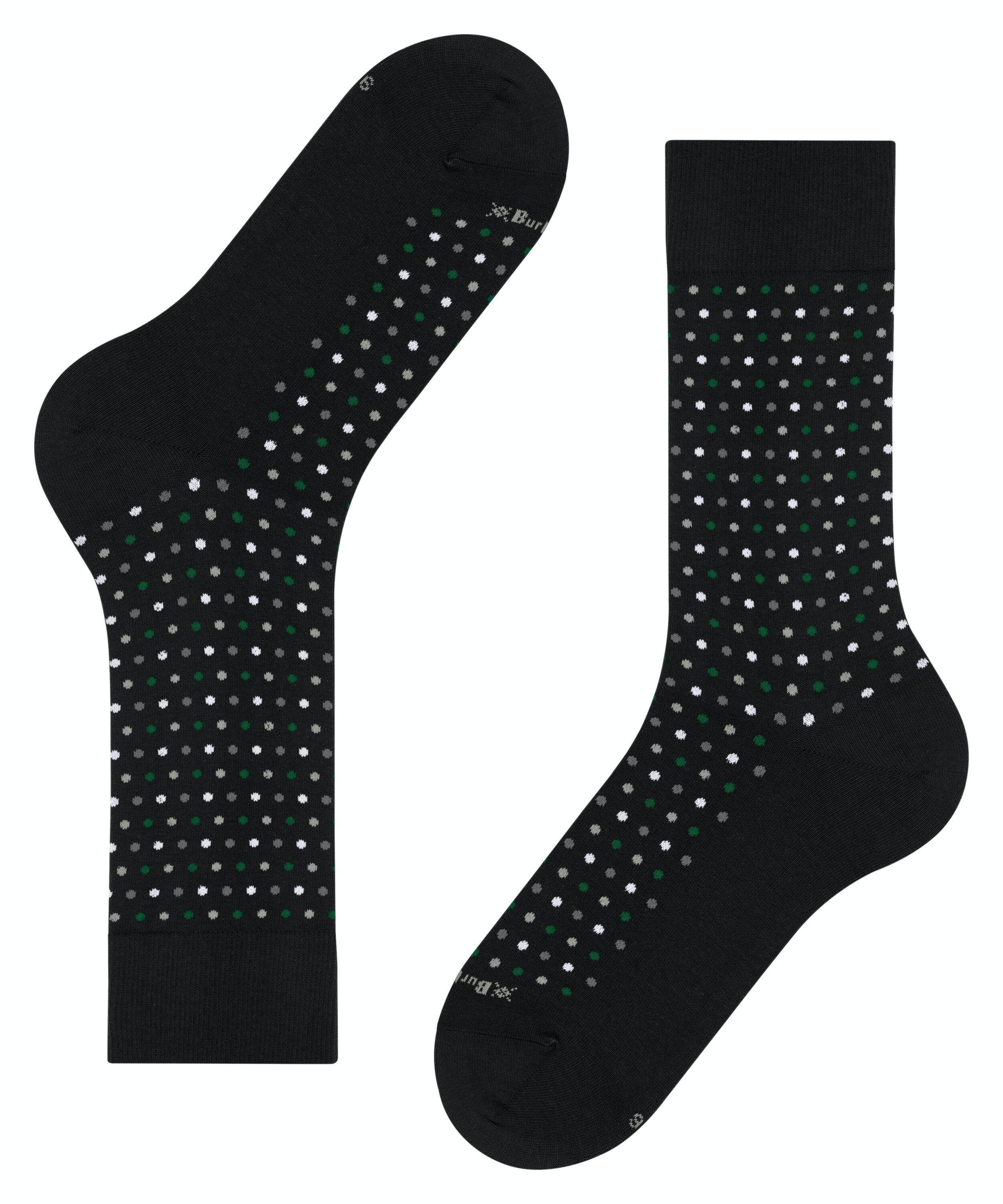 Burlington Dot herensokken, zwart (black)