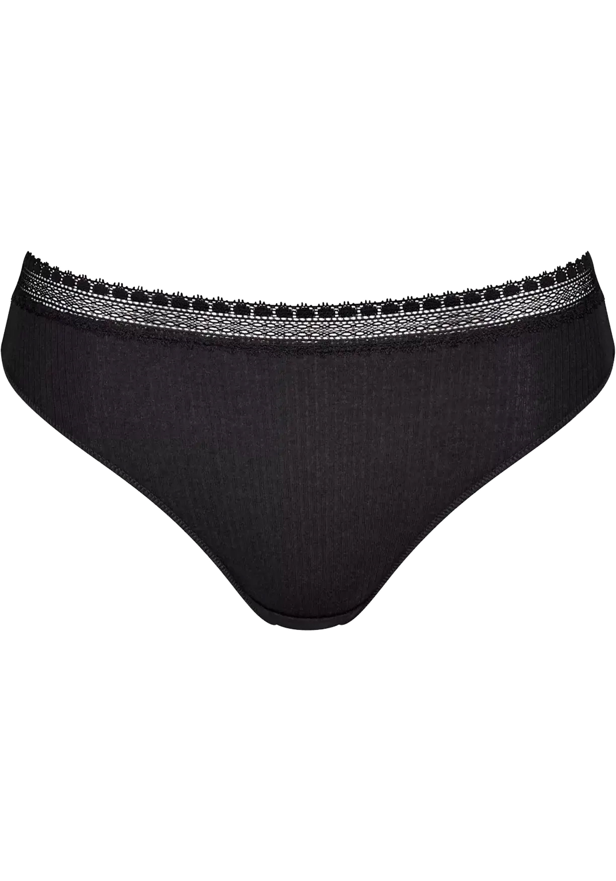 Sloggi Women GO Ribbed R Tai (2-pack), dames slip, zwart