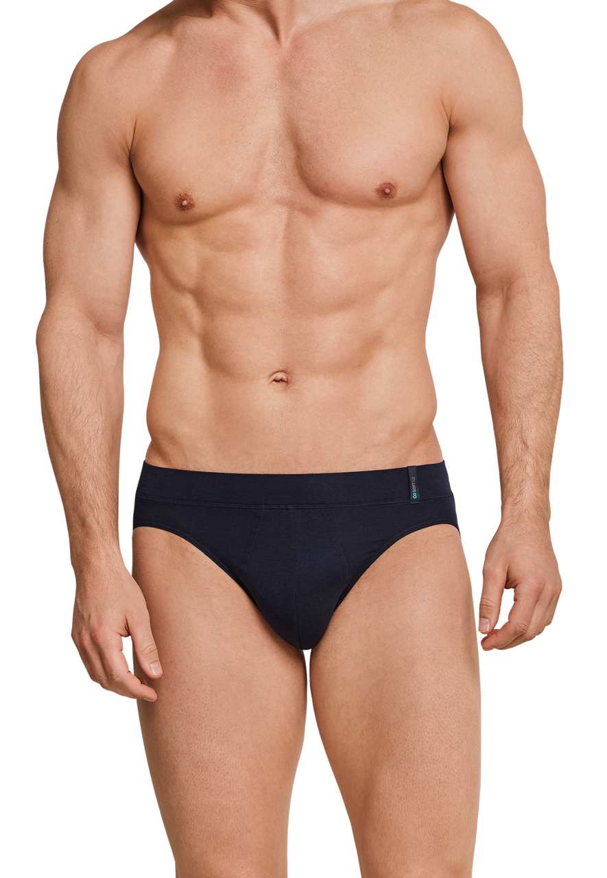 SCHIESSER Long Life Soft slip (1-pack), heren rio slip blauwzwart